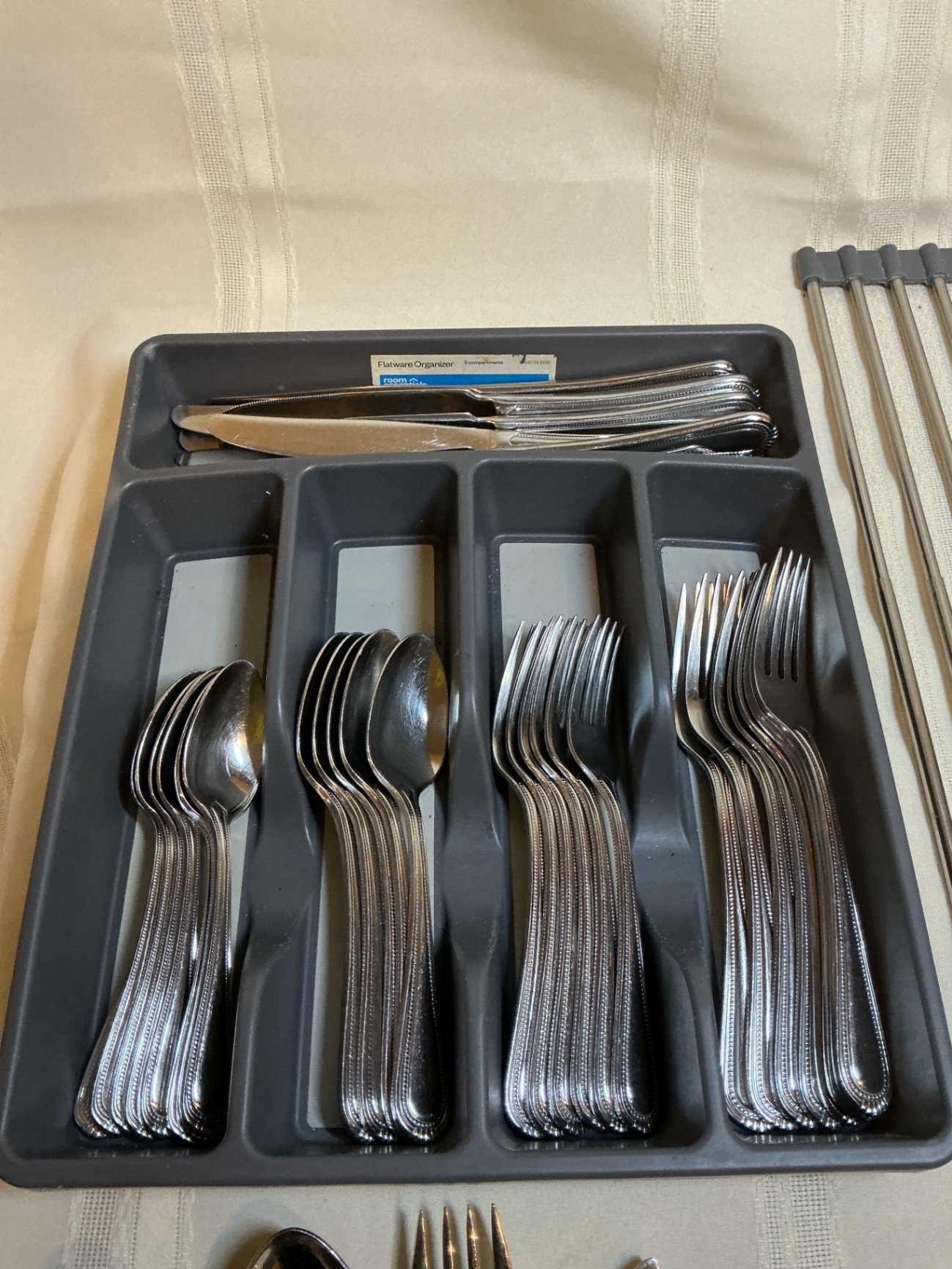 Oneida Flatware Set and Drying Rack - image 2 of 4