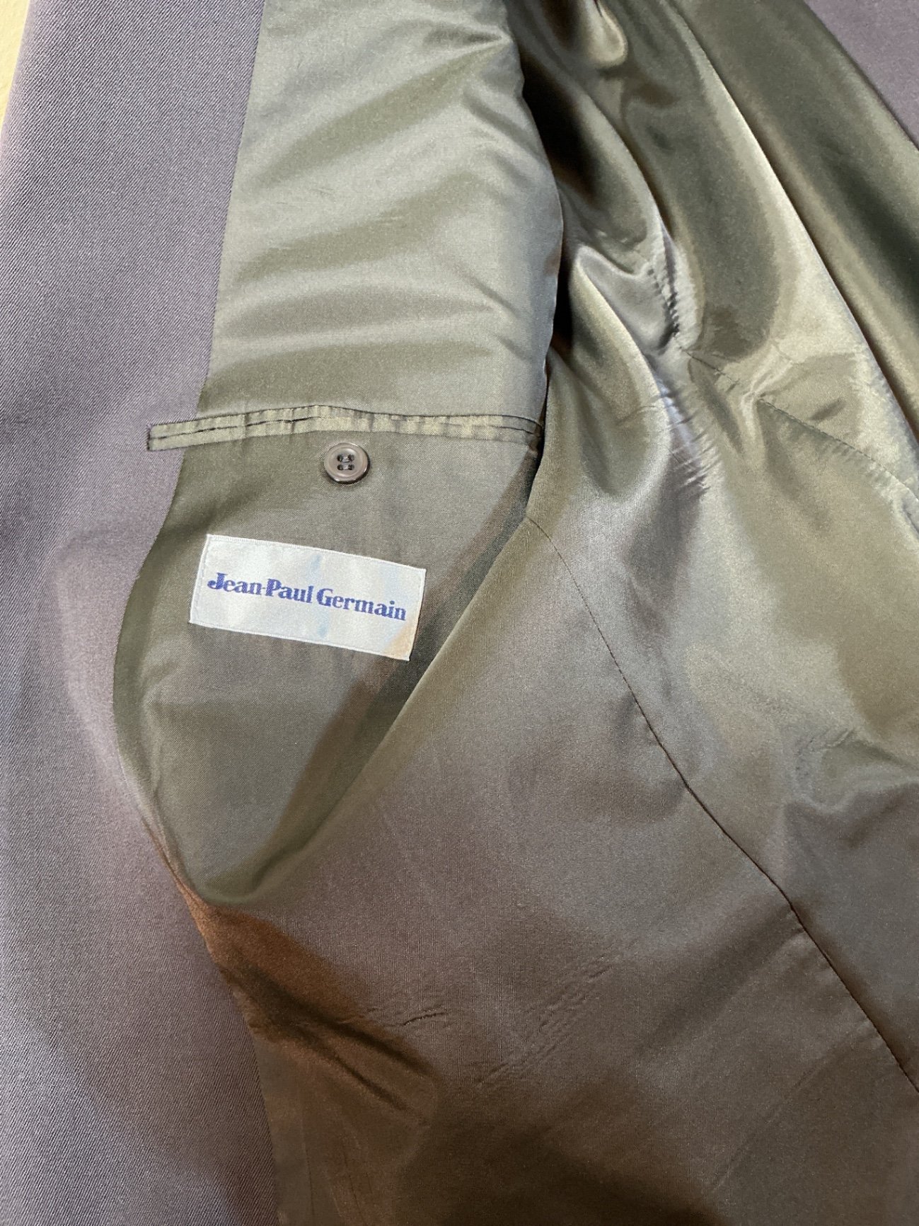 Men's Gray Wool Suit Jacket, Trousers and Ties - image 3 of 9