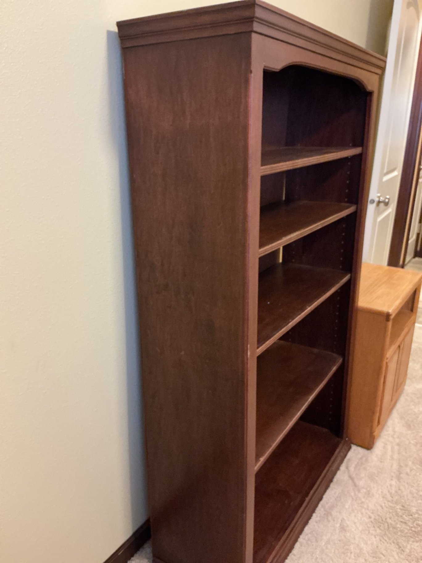 Wooden bookshelf and cabinet - image 5 of 5