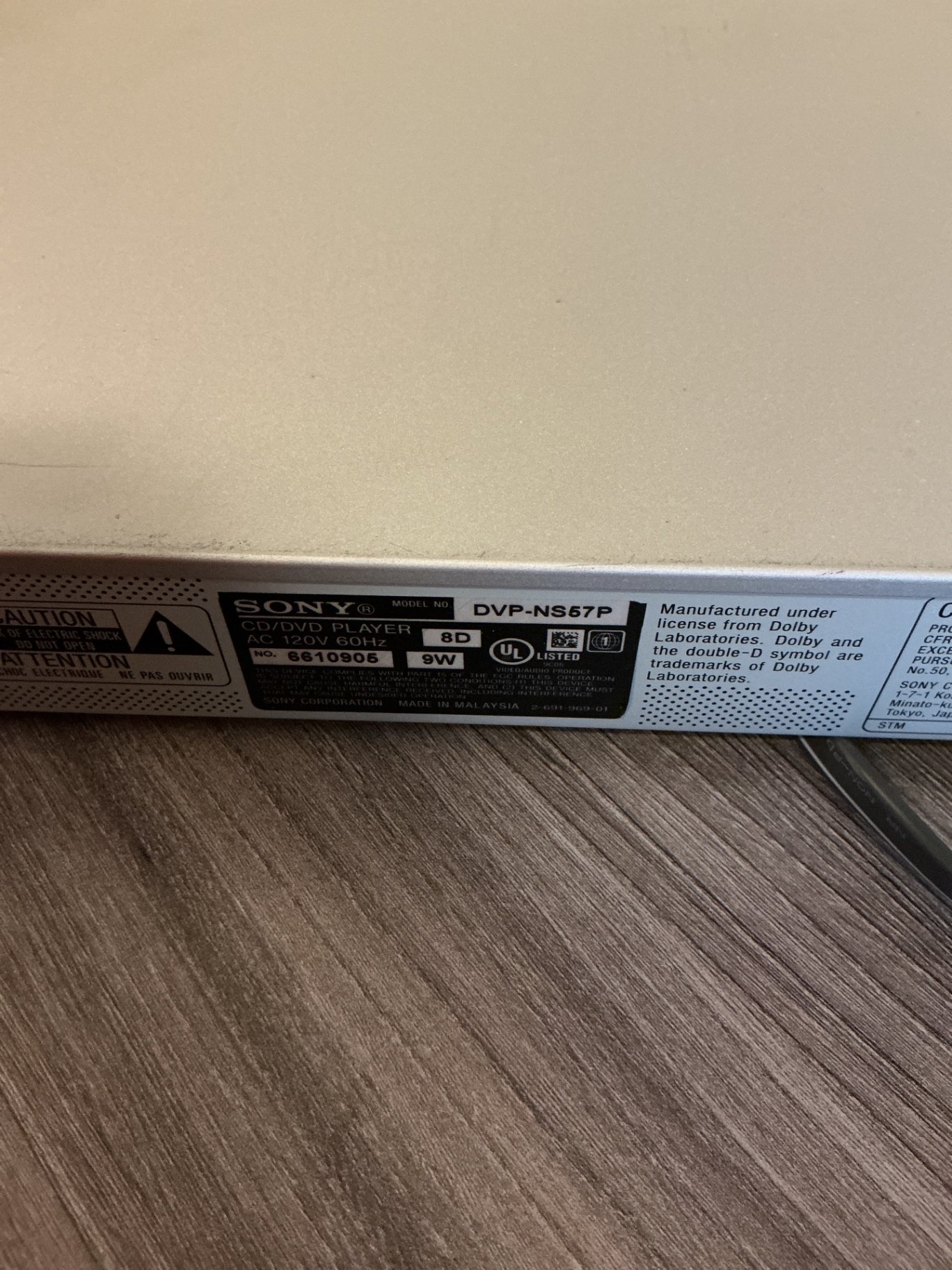 Wall-mounted LG TV with Sony DVD Player - image 2 of 5