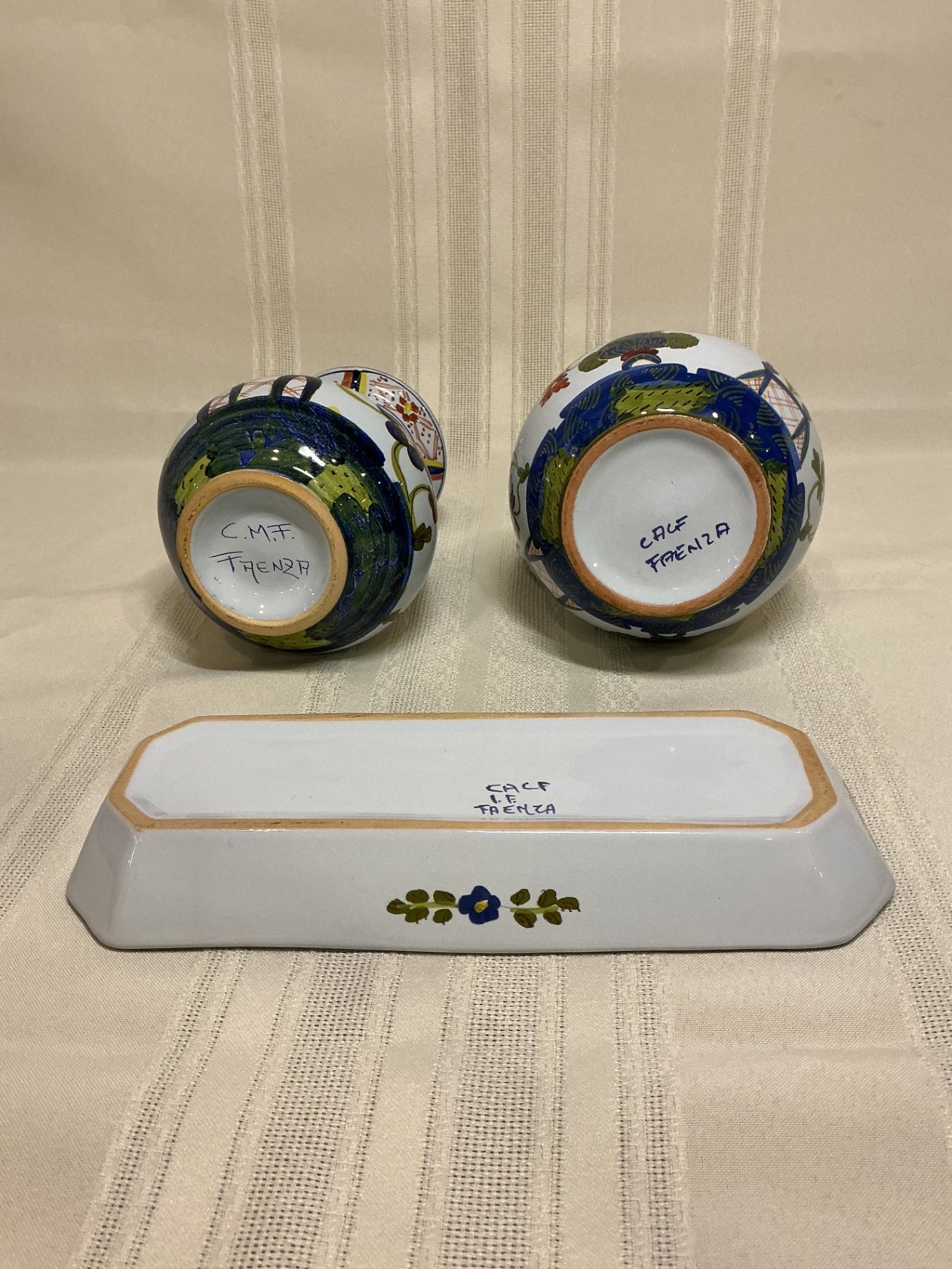 Faenza Majolica Floral Ceramic Tableware Set - image 5 of 5