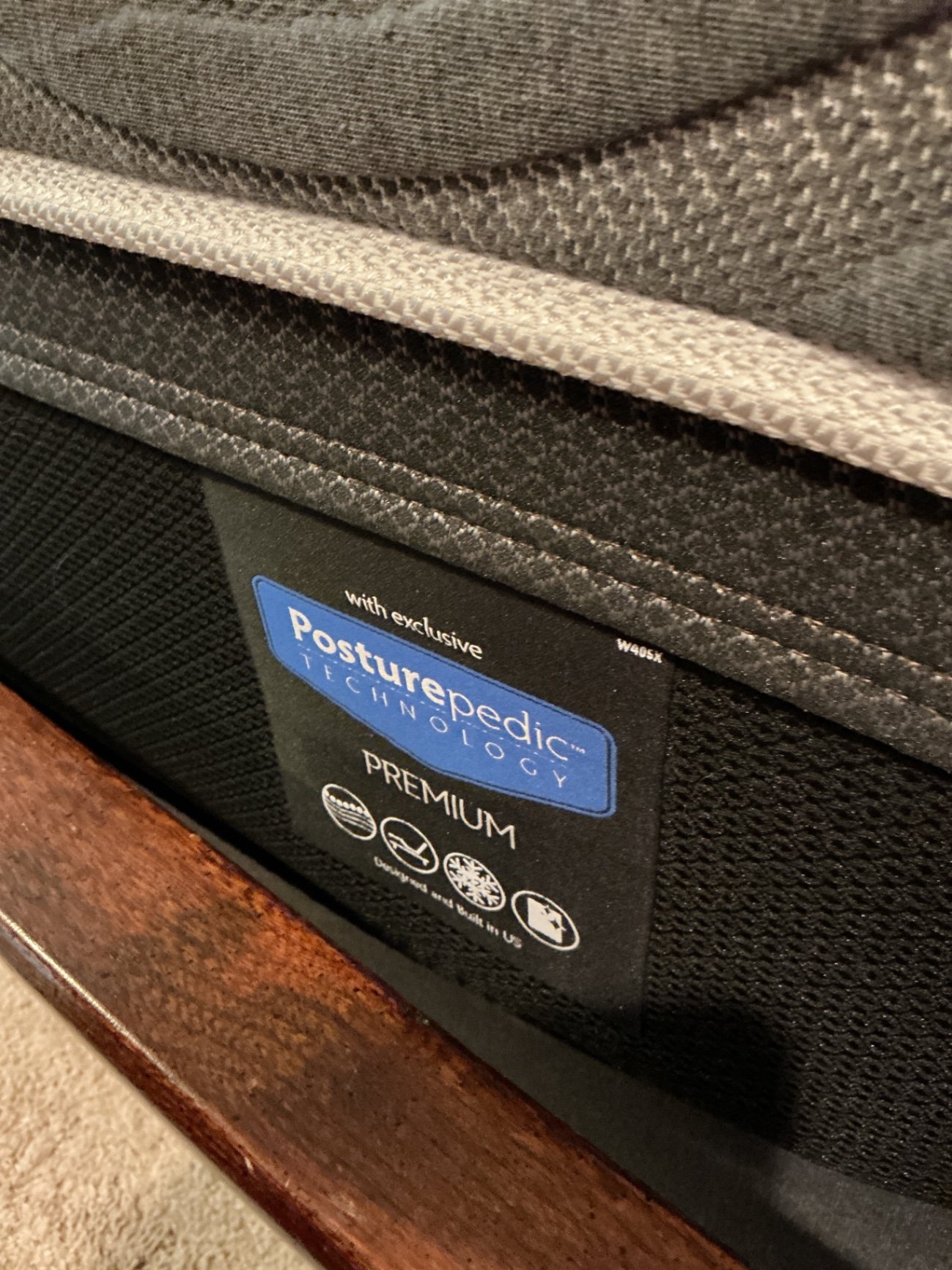 Wooden four-poster king canopy bed with carved headboard - image 5 of 9