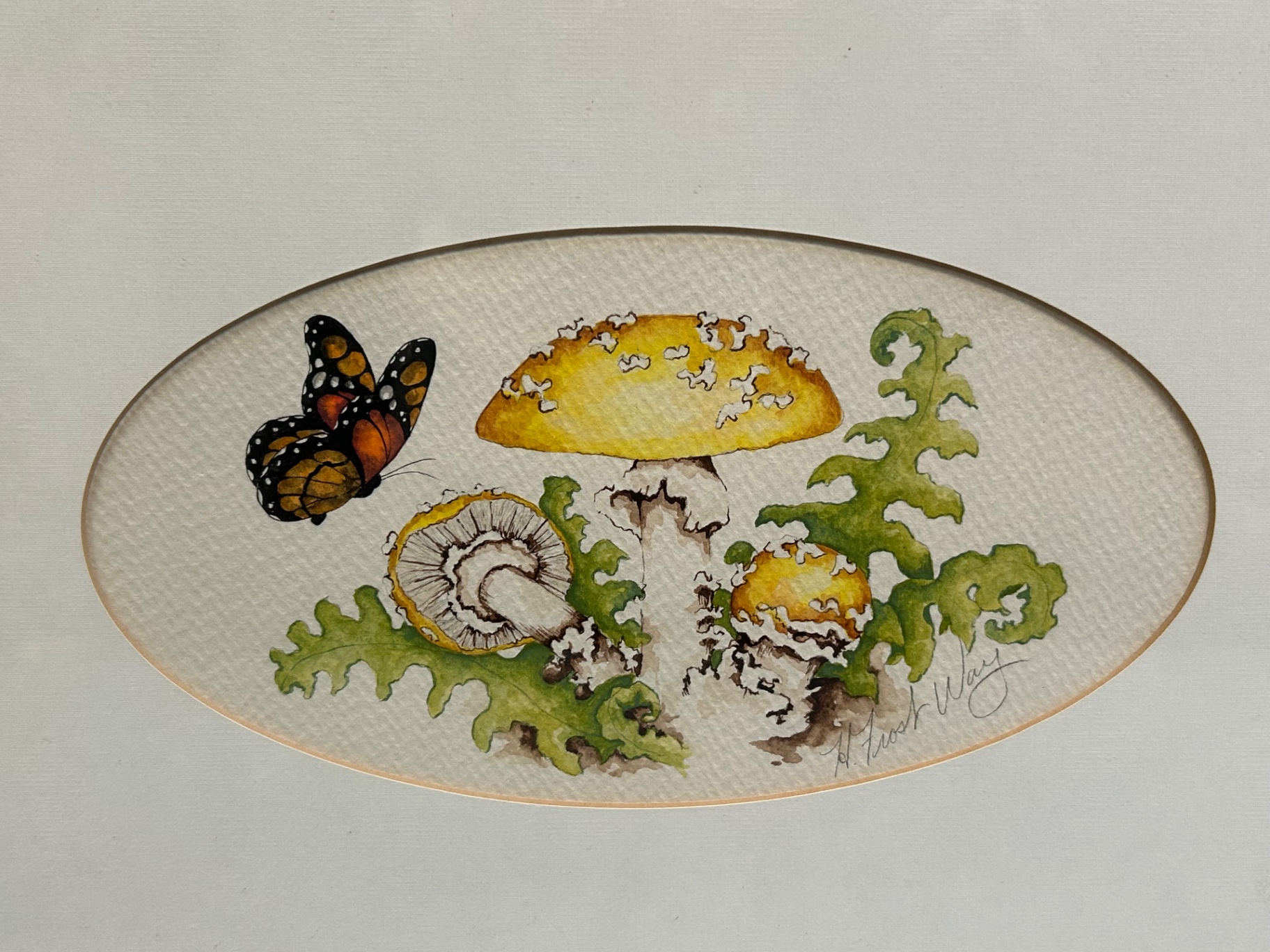 Signed Hellen Frost Way Still Life Watercolor  - image 2 of 4