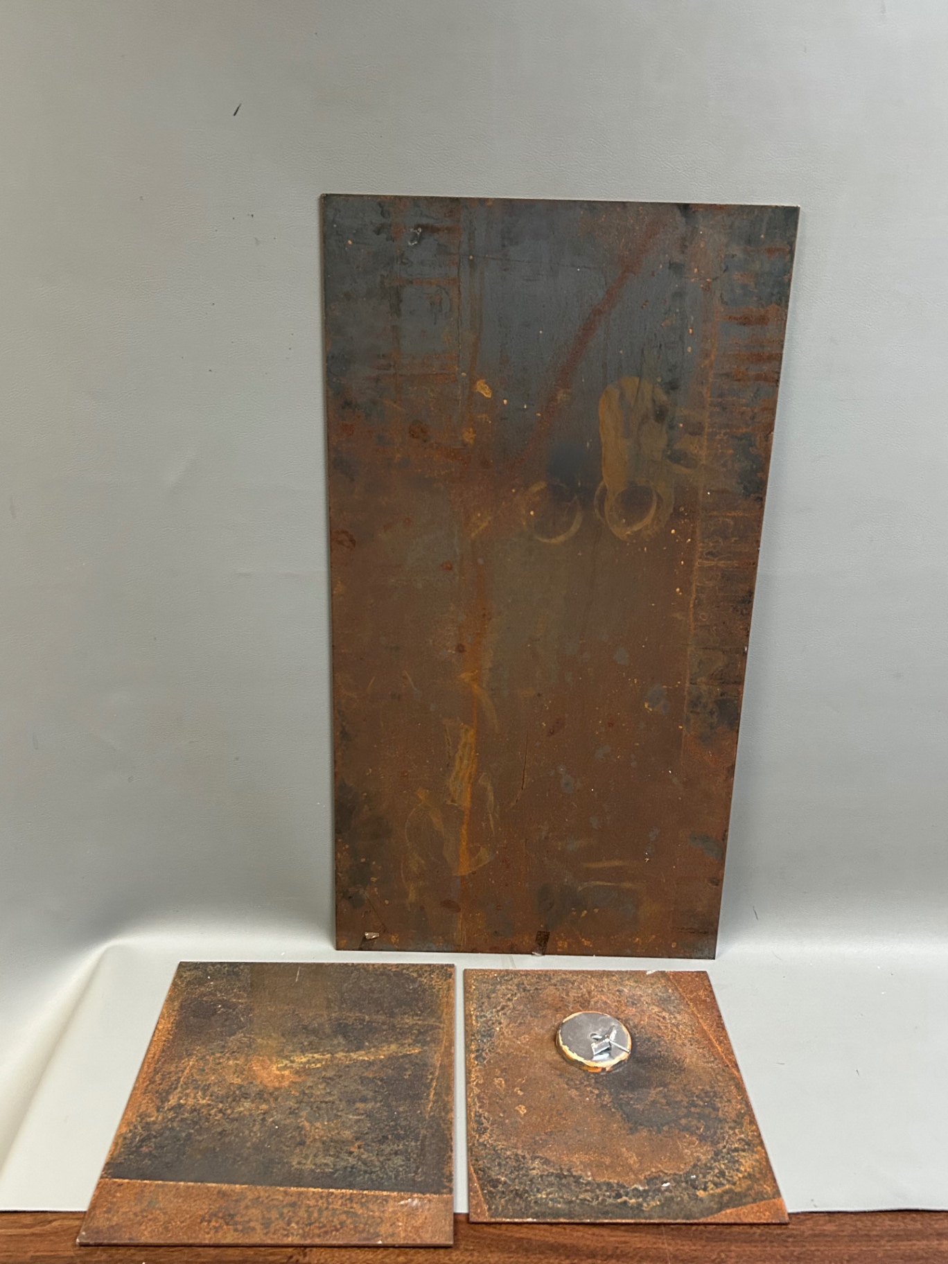 Signed Dan Demster Hot Rolled Steel Dyptich  - image 4 of 5