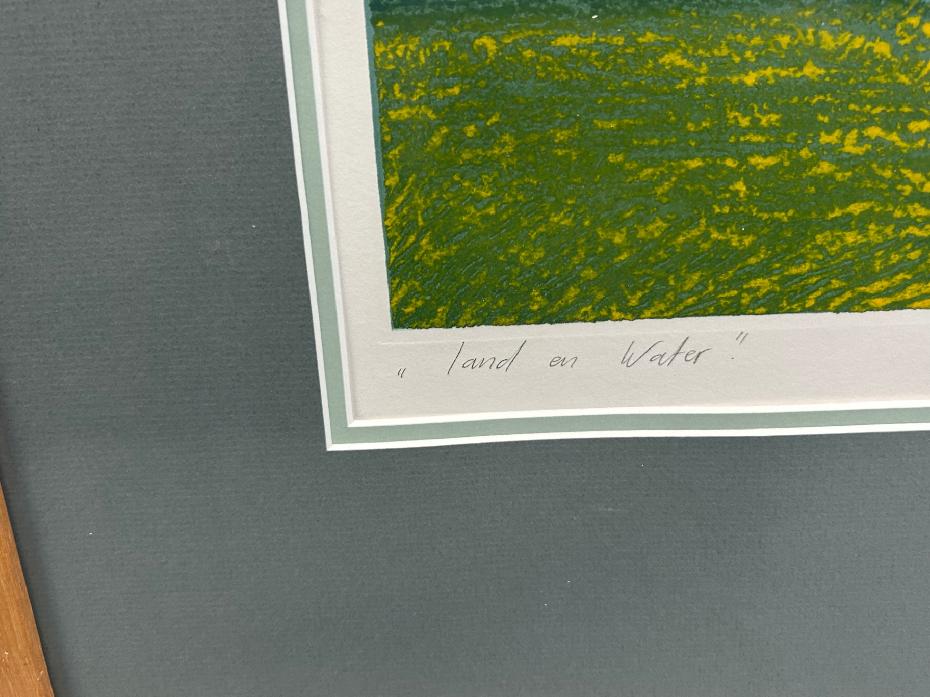 Signed Hans Hayman Landscape Woodcut 1990 - image 4 of 5