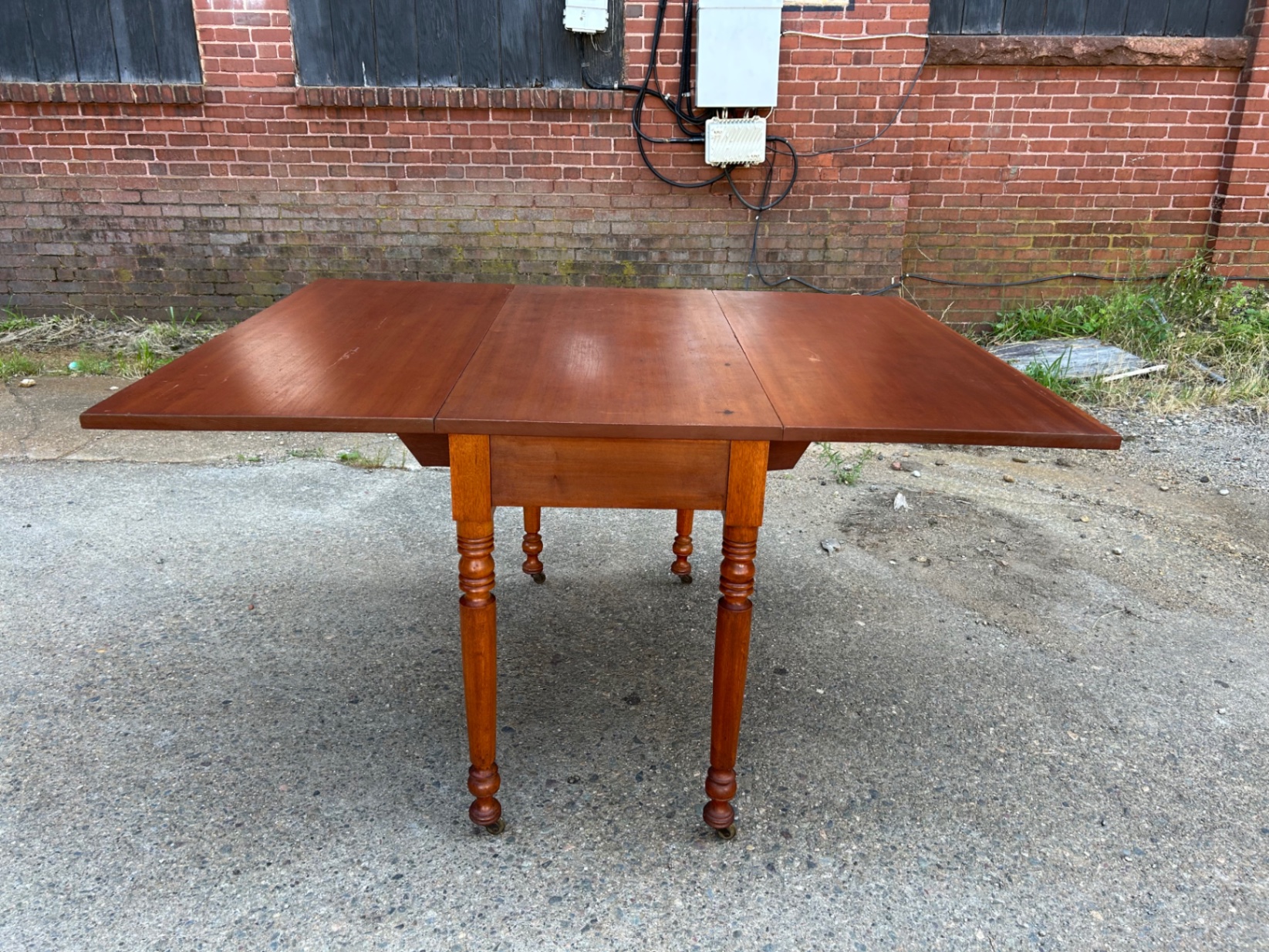 Antique Drop Leaf Dinning Table  - image 5 of 5