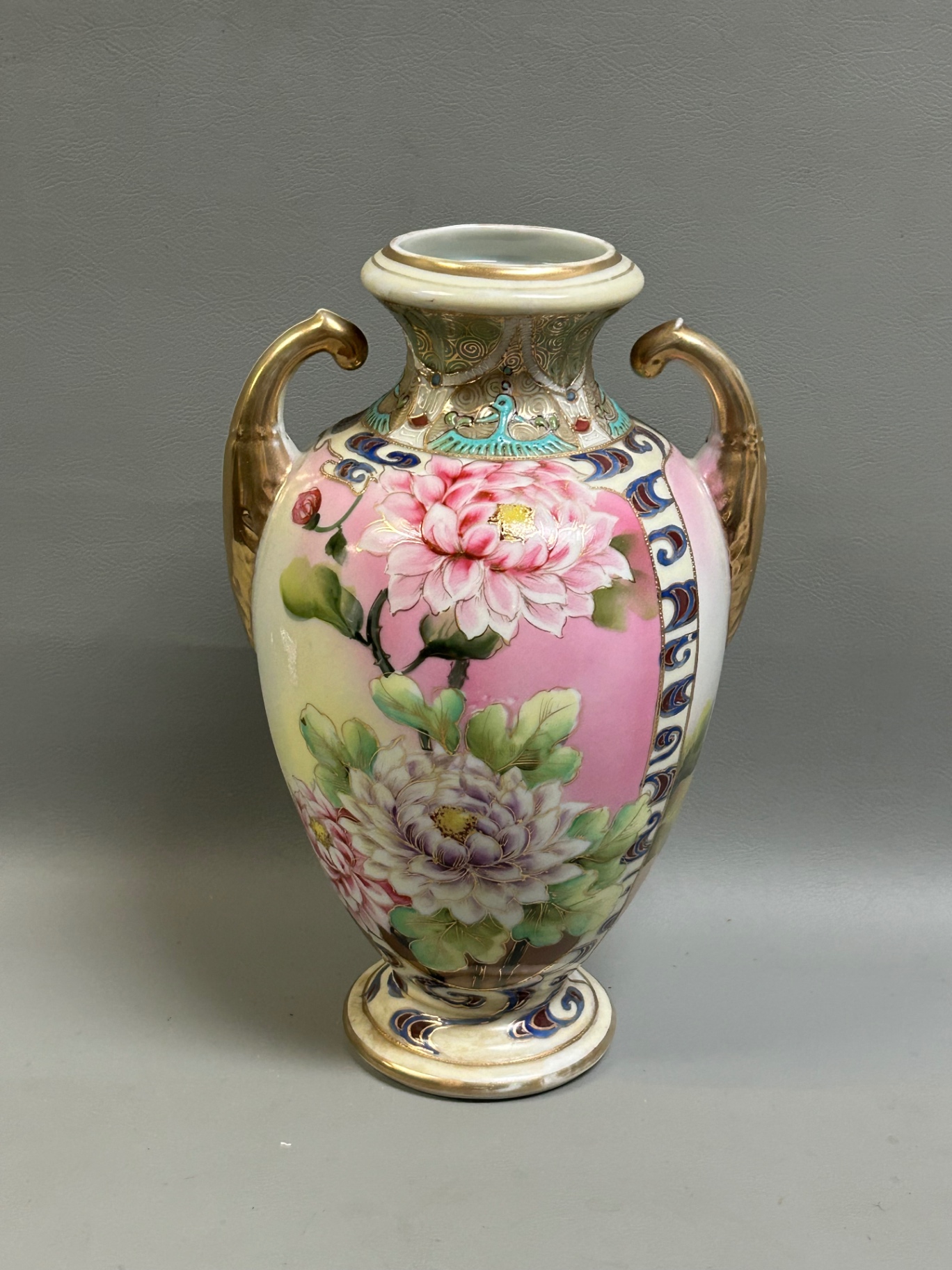 Antique Hand Painting Nippon Moriage Vase  - image 1 of 4