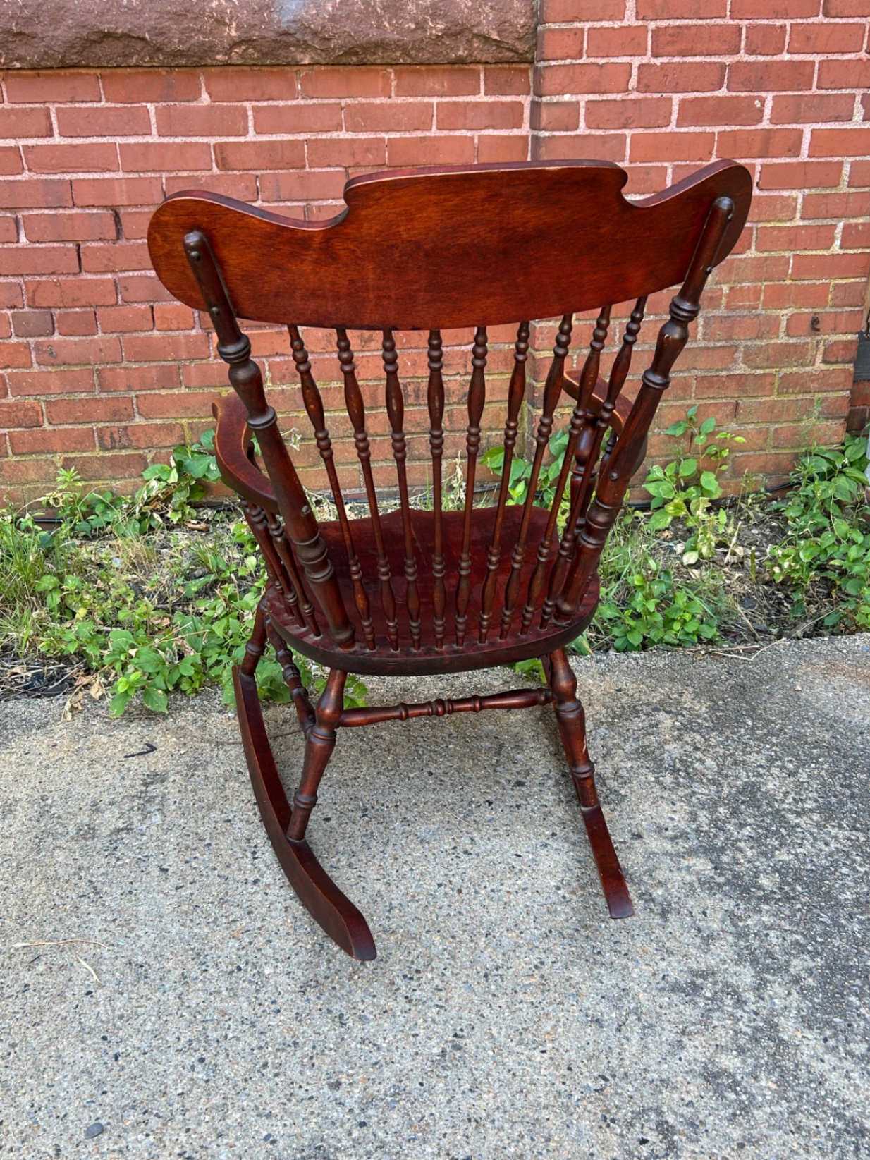 Antique Inlaid Mother of Pearl Rocker  - image 3 of 4