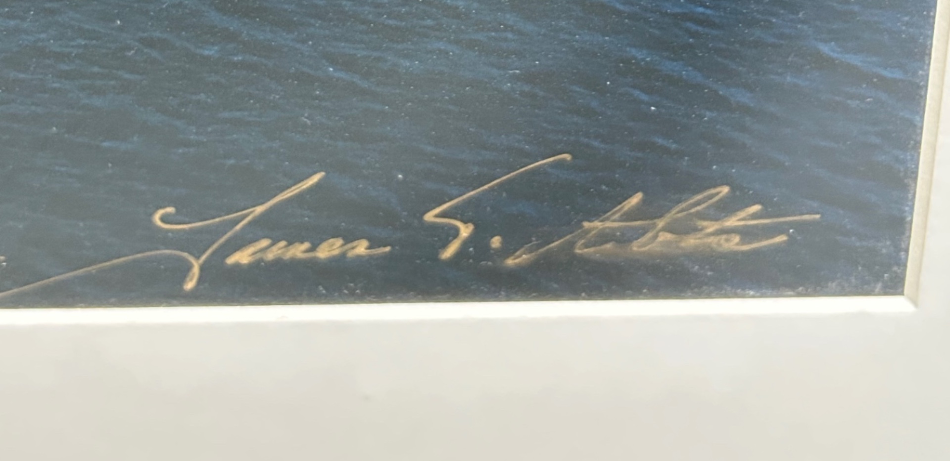 Vintage Photograph of Boston Harbor Signed - image 4 of 5