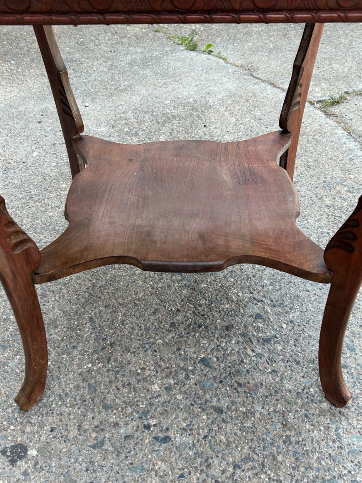 Antique Bowlegged End Table  - image 4 of 4