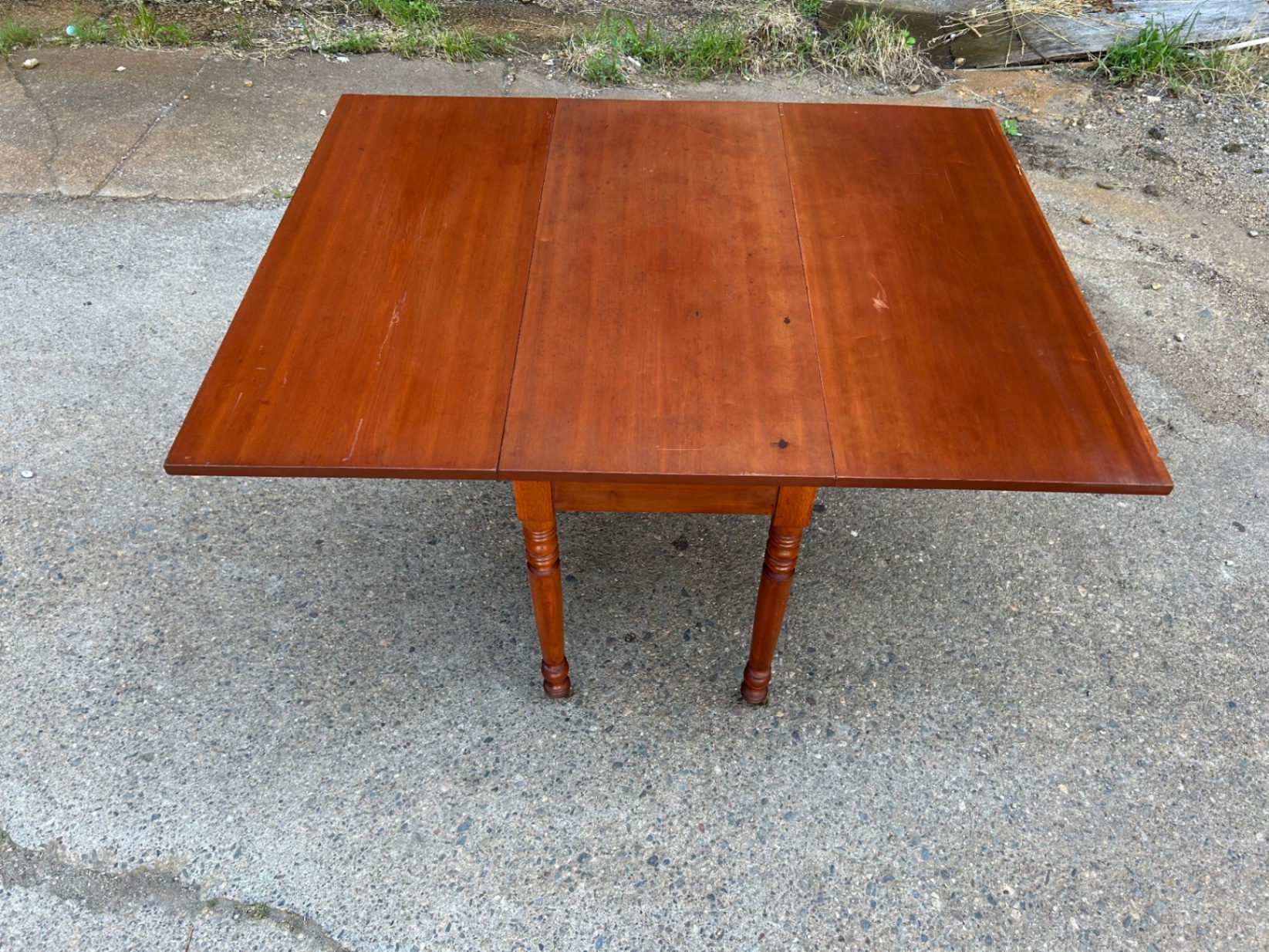 Antique Drop Leaf Dinning Table  - image 2 of 5