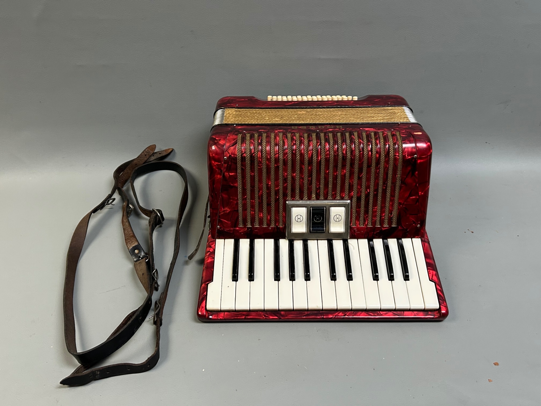 Vintage Hohner Student 32 Bass Accordion Made in Germany - image 1 of 4
