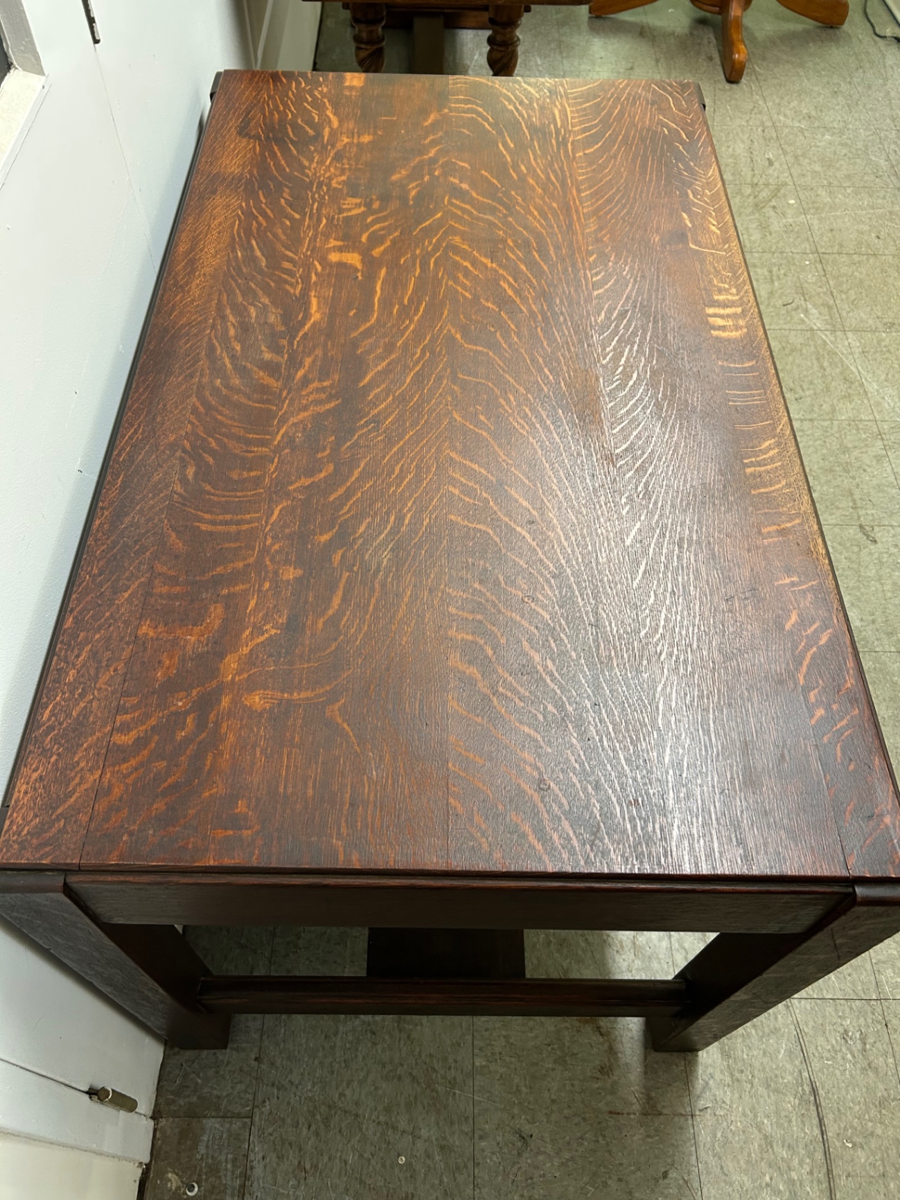  Mission Tiger Oak Desk by Knoxville Table & Chair - image 2 of 6