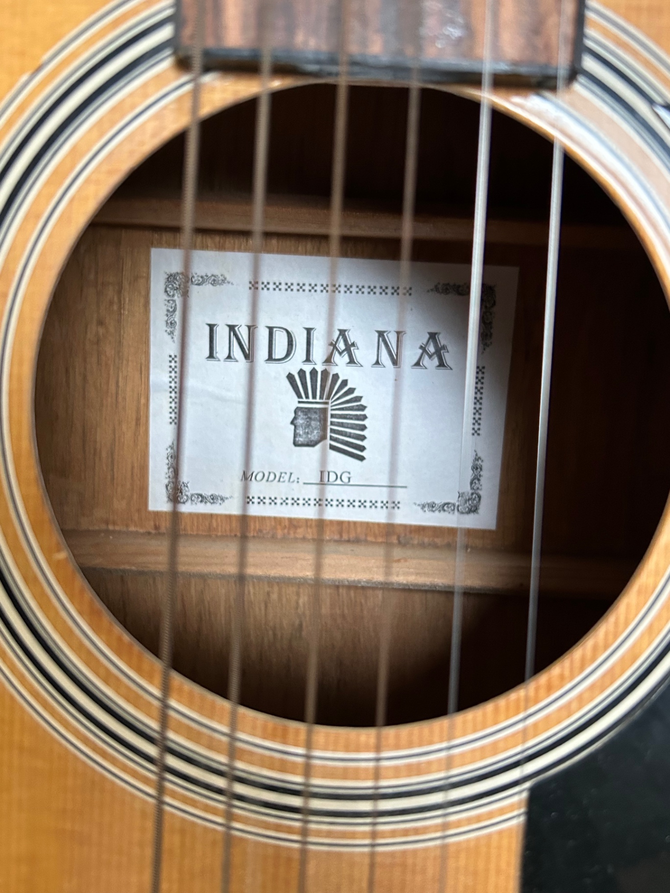 Indiana Acoustic Guitar  - image 2 of 7