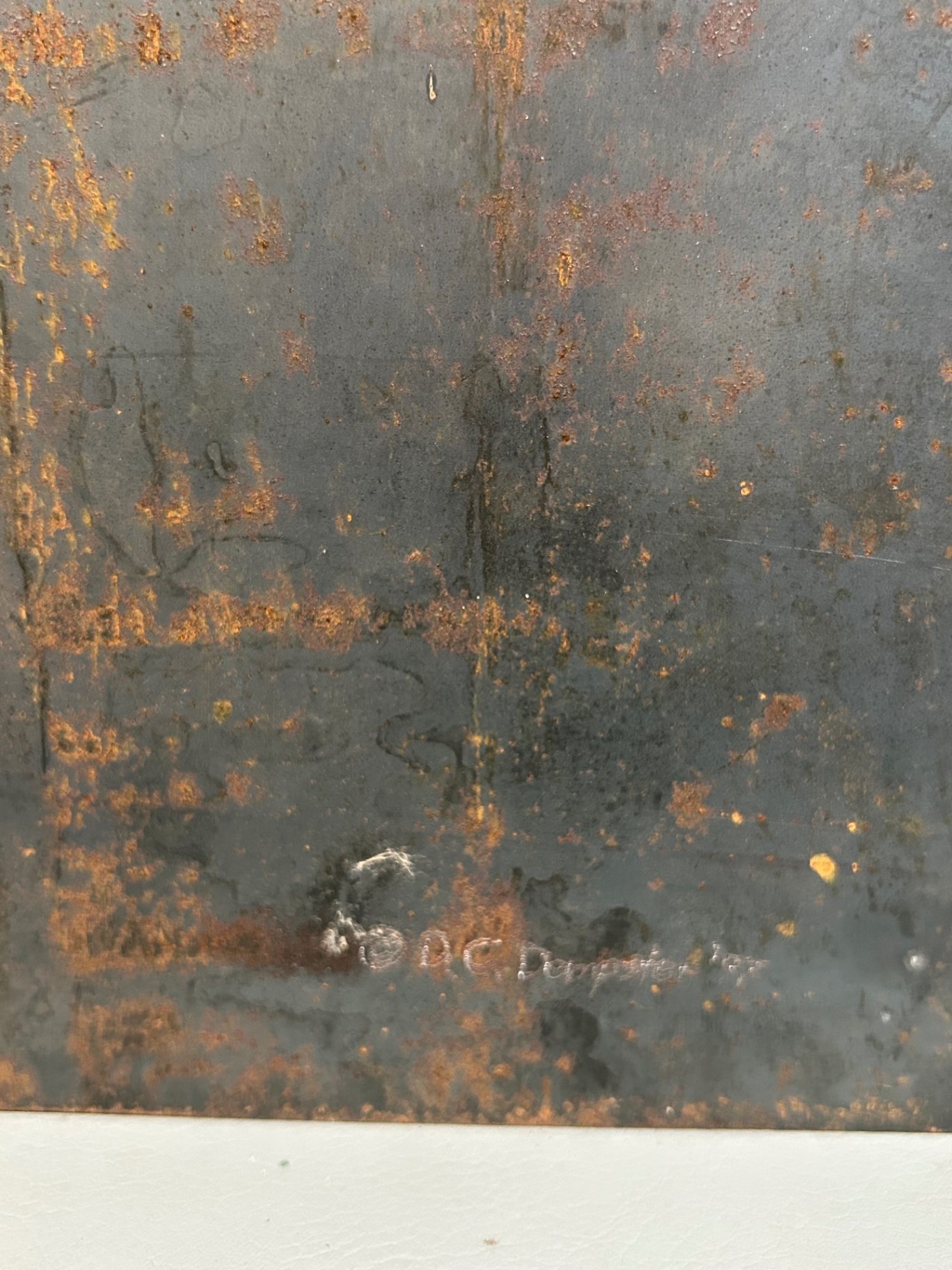 Signed Dan Demster Hot Rolled Steel Dyptich  - image 5 of 5