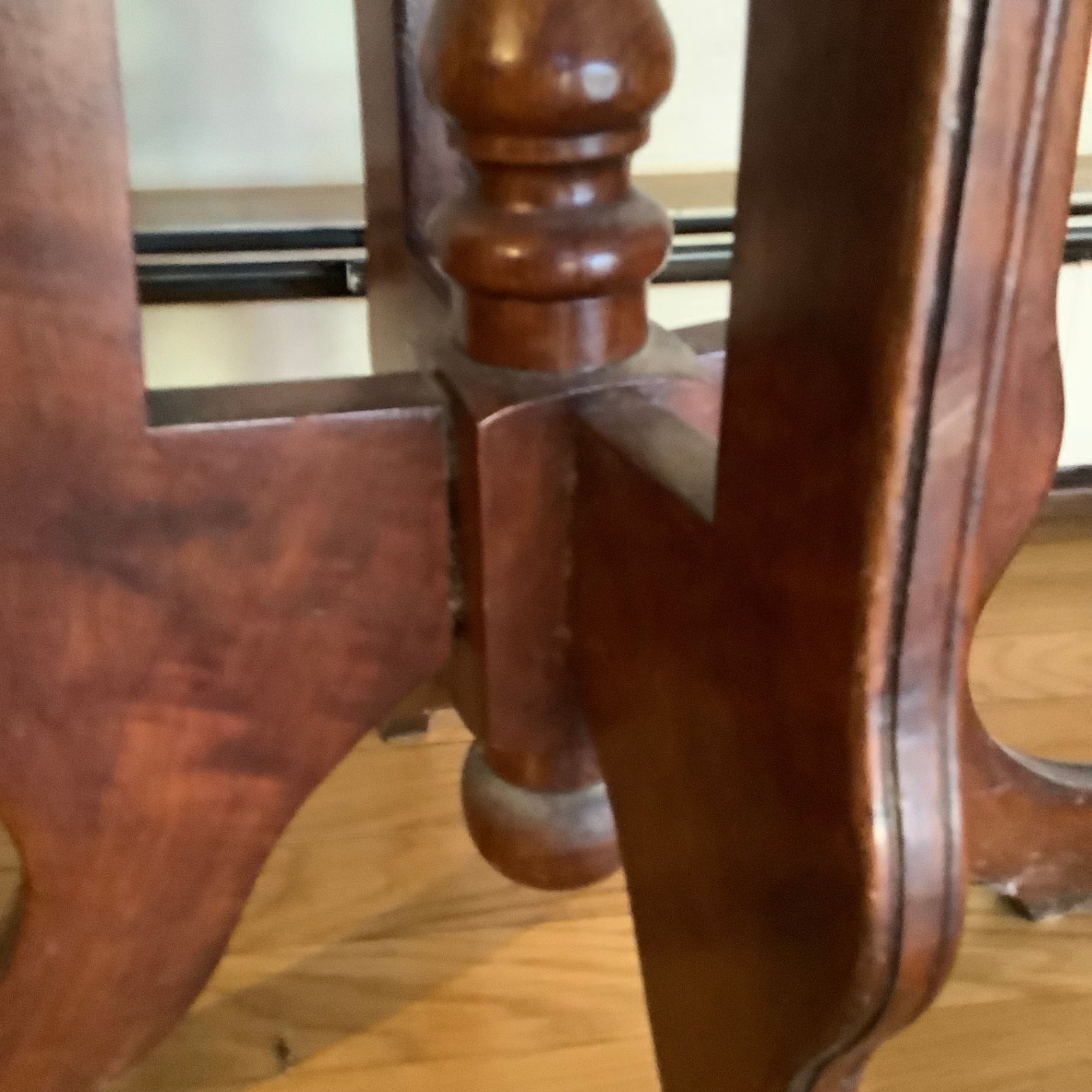 Antique Marble Side Table - image 3 of 4