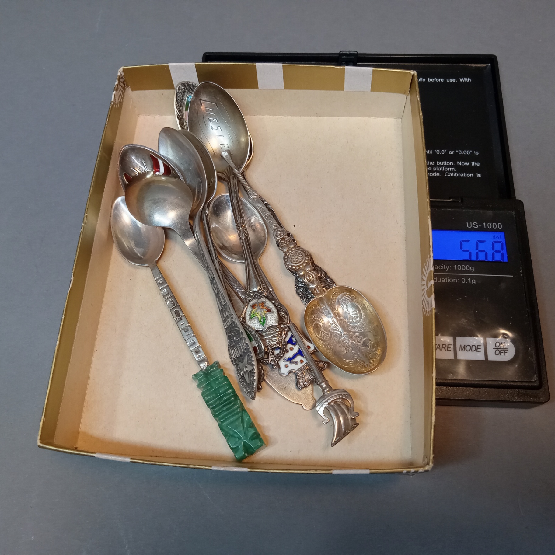 Sterling Souvenir Tea Spoons (63+dwt) - image 13 of 15