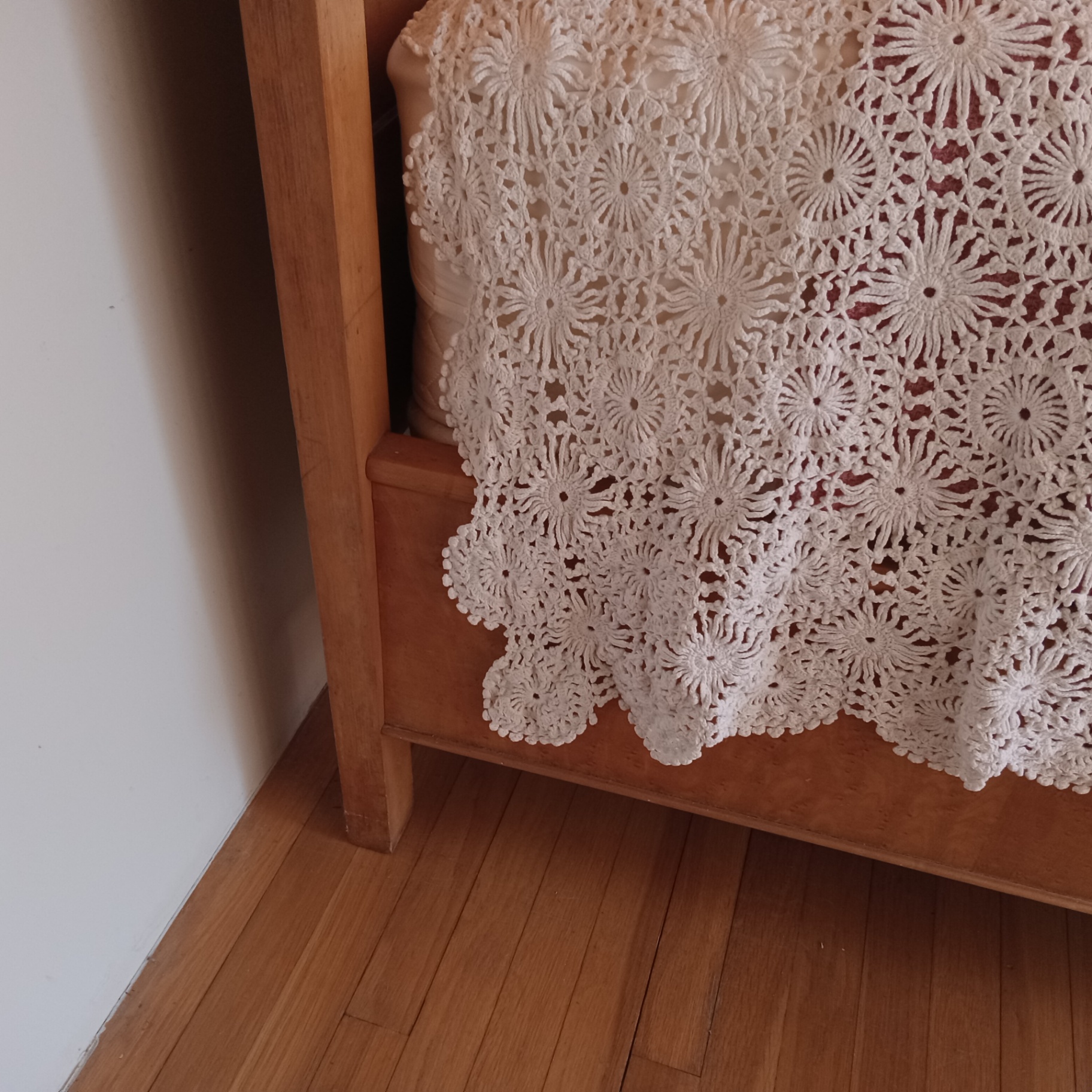 Antique Bird's Eye Maple Bed - image 8 of 16