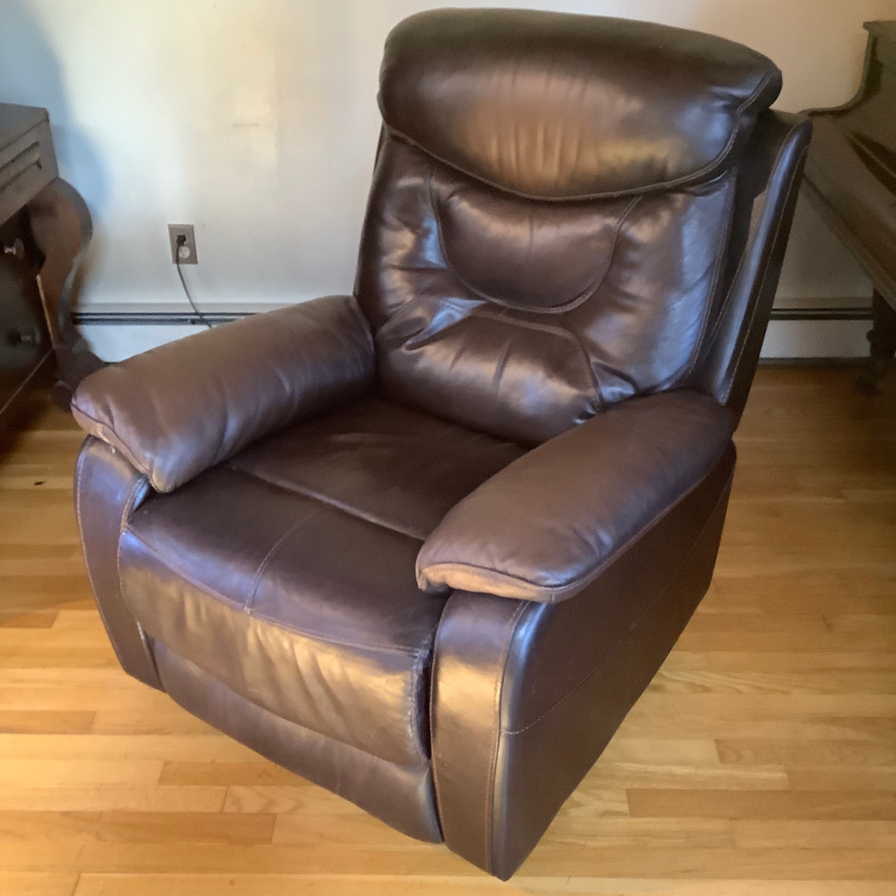 Home Meridian Leather Recliner - image 1 of 4