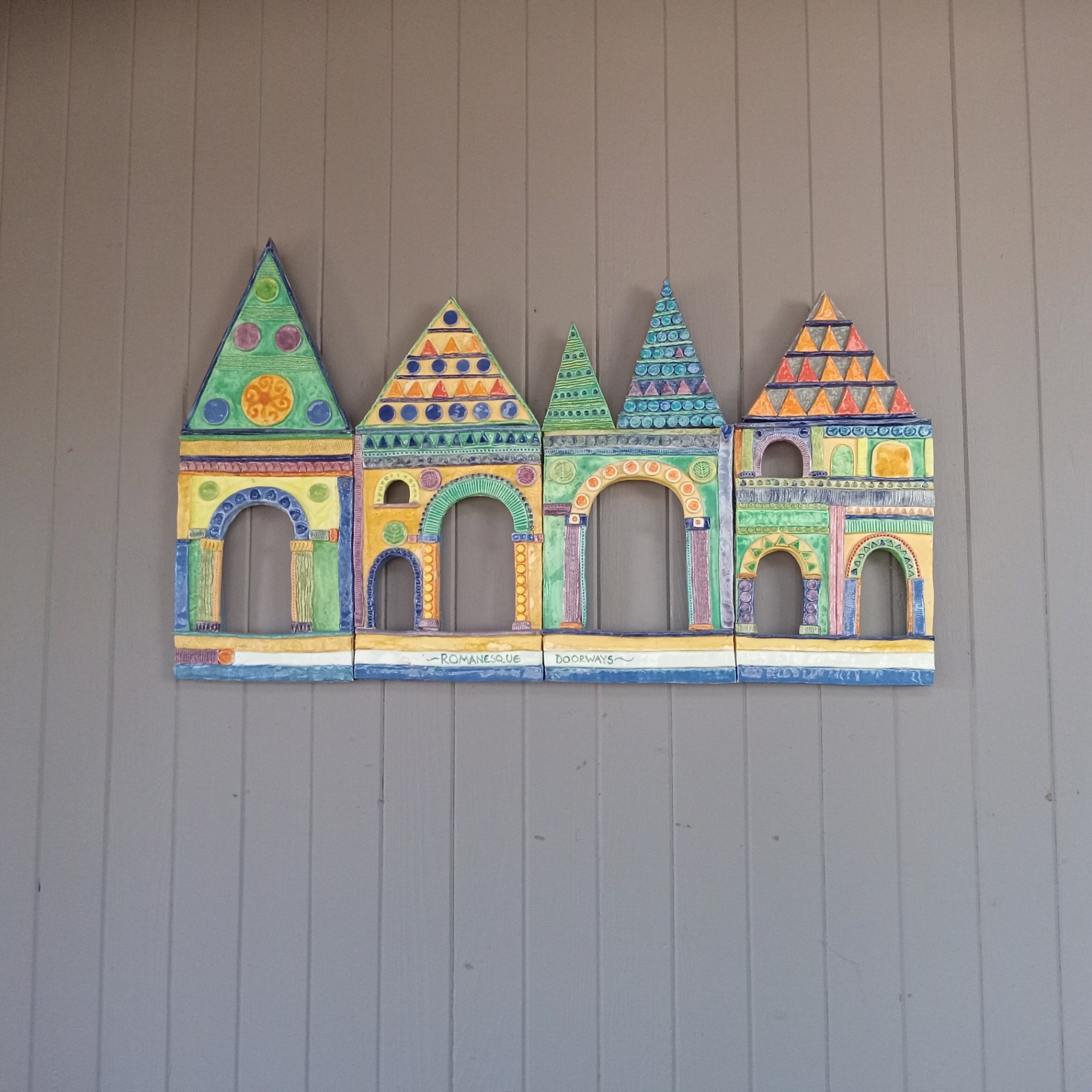 John French Romanesque Doorways Wall Sculpture - image 1 of 10