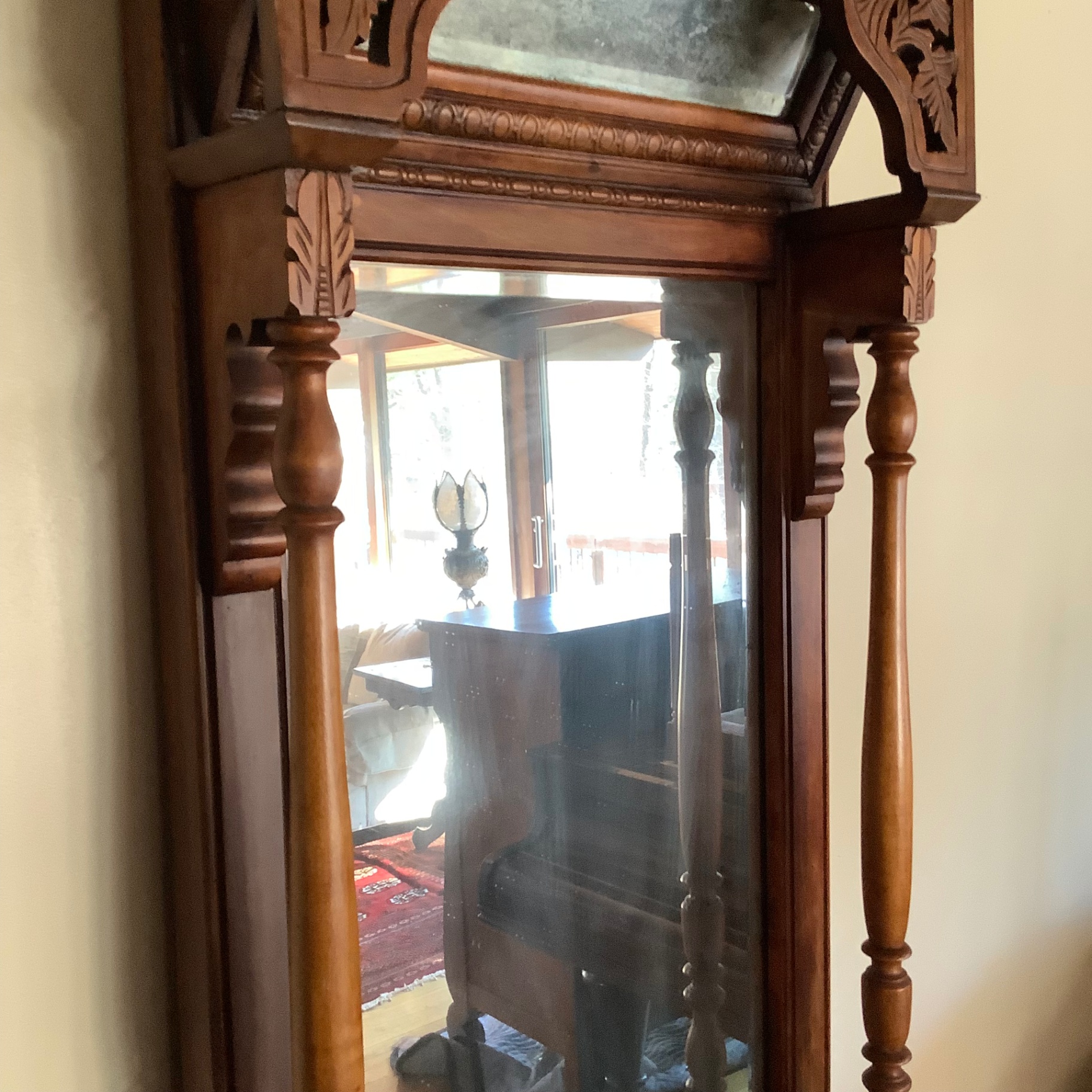 Antique Decorative Hall Mirror - image 4 of 7