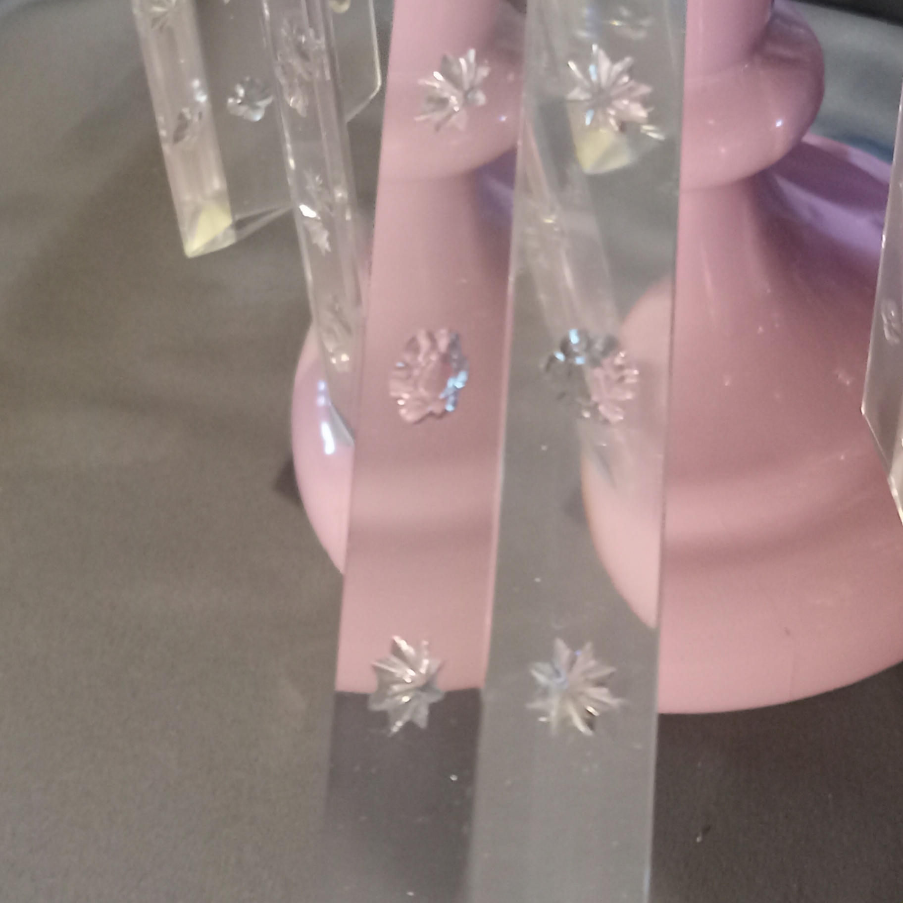 Antique Red & Pink Glass Lustres - image 14 of 19