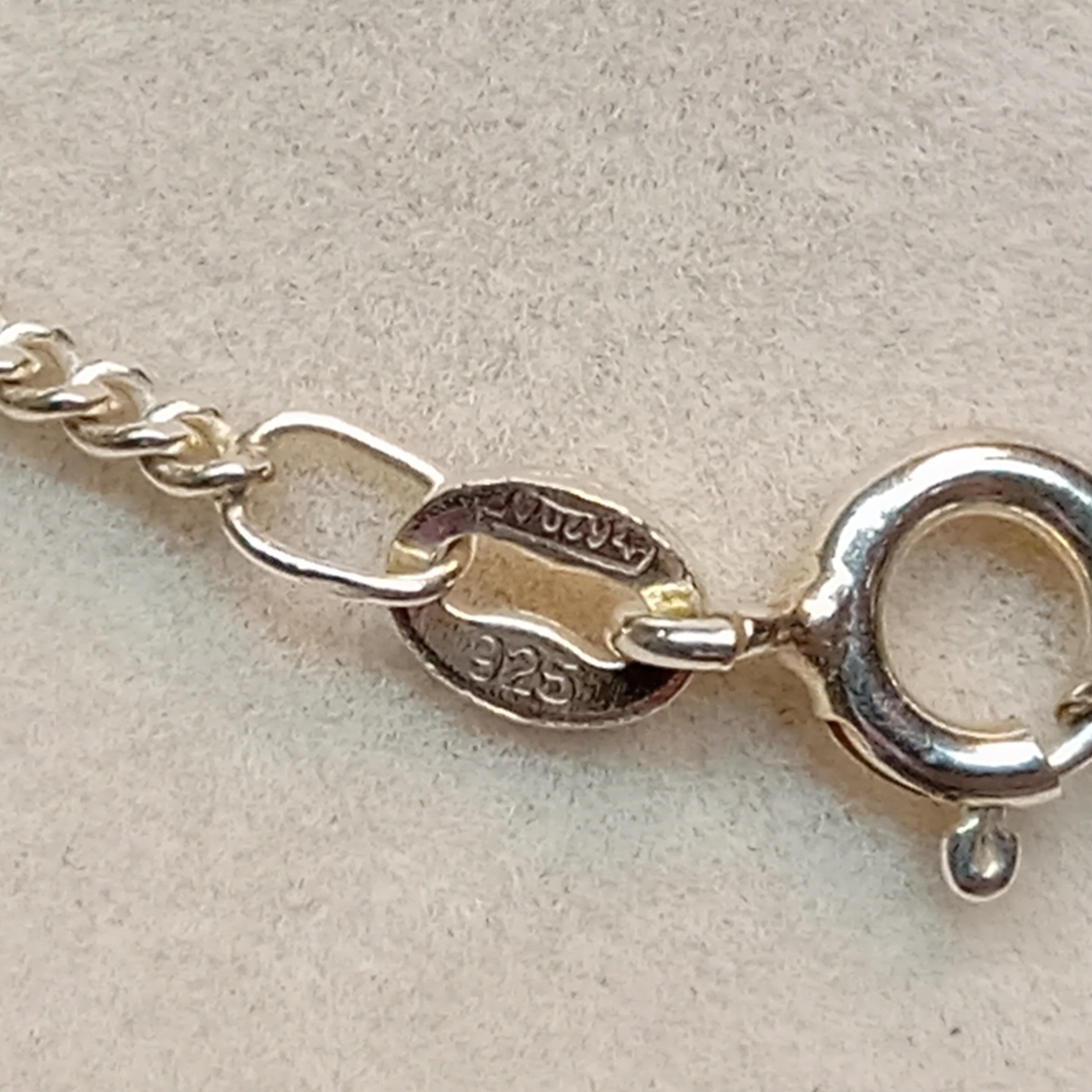 Sterling Greek Necklace & Brass Paperweights (6.5dwt) - image 5 of 8
