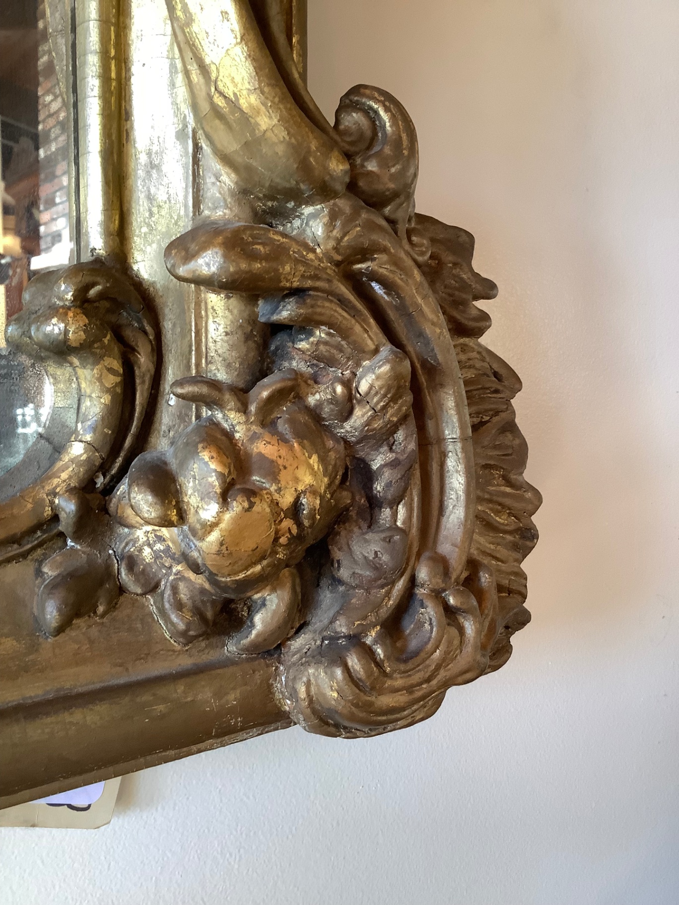 Antique Gilt Wall Mirror - image 6 of 7