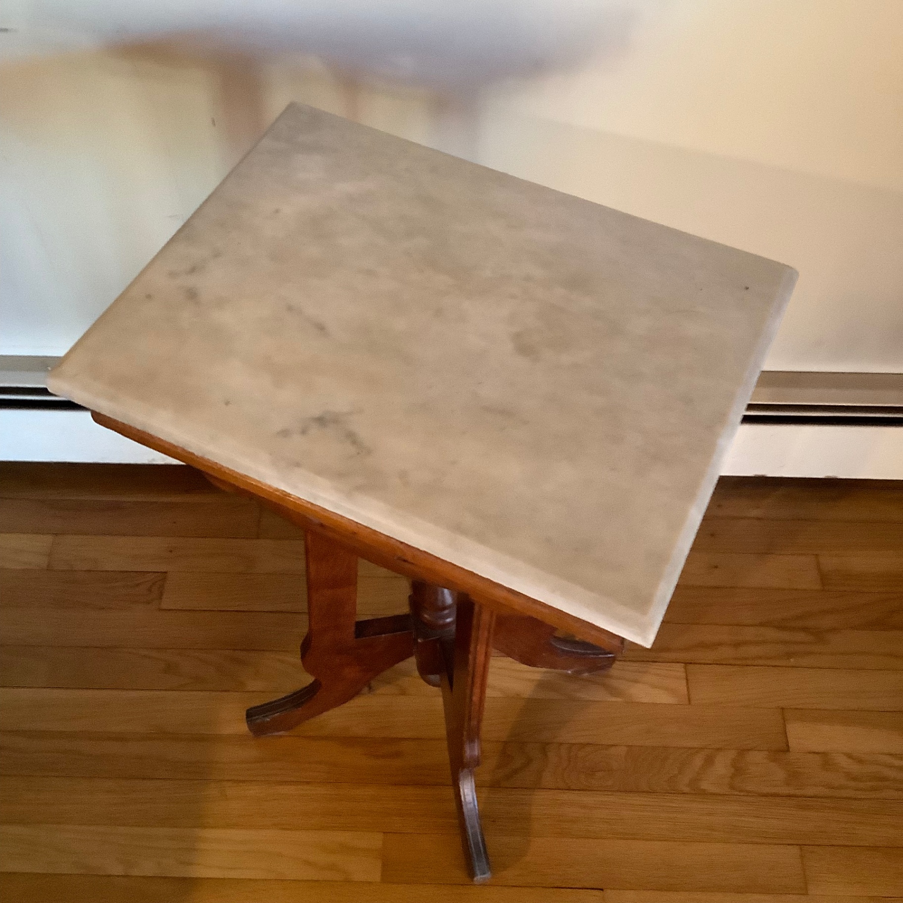 Antique Marble Side Table - image 2 of 4