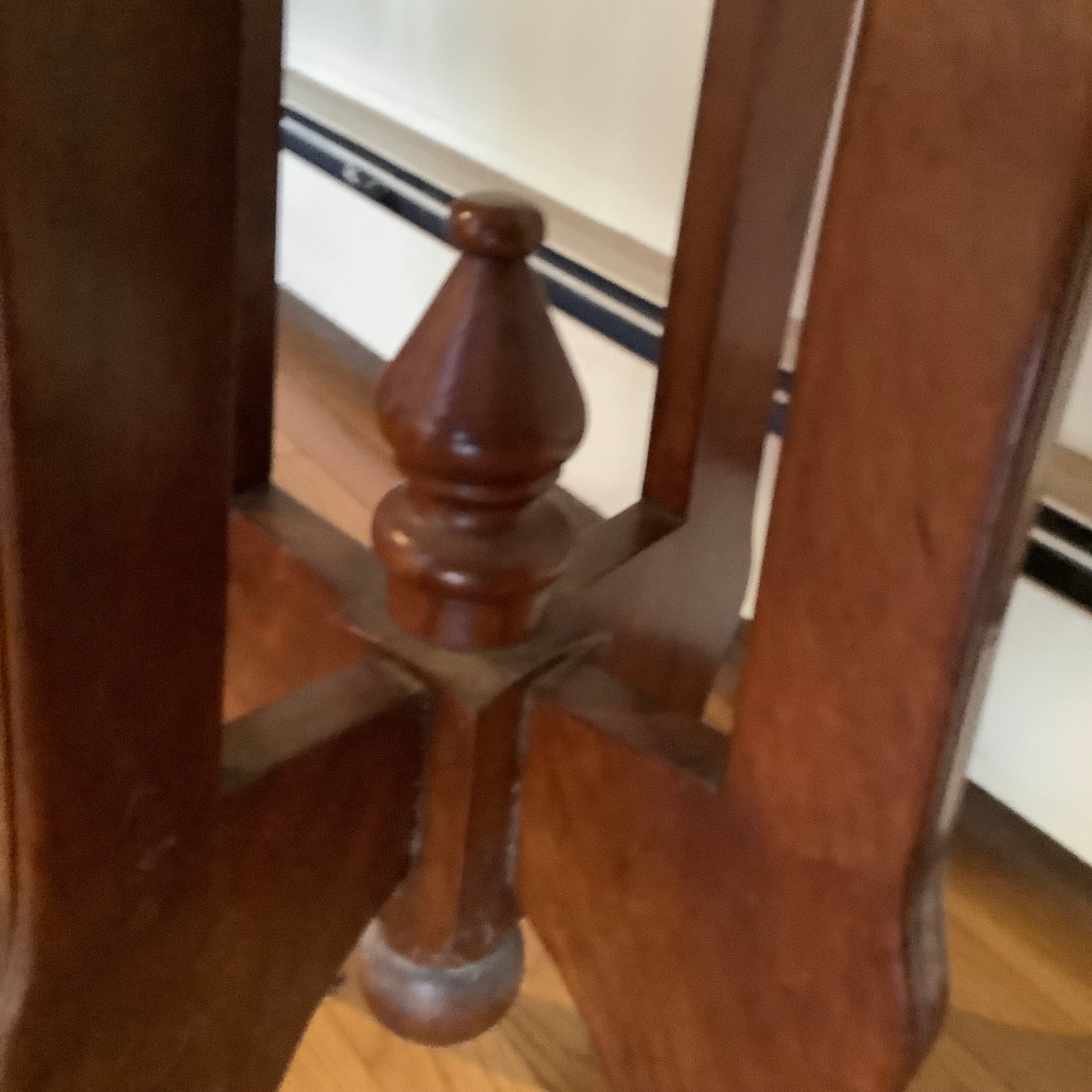 Antique Marble Side Table - image 4 of 4