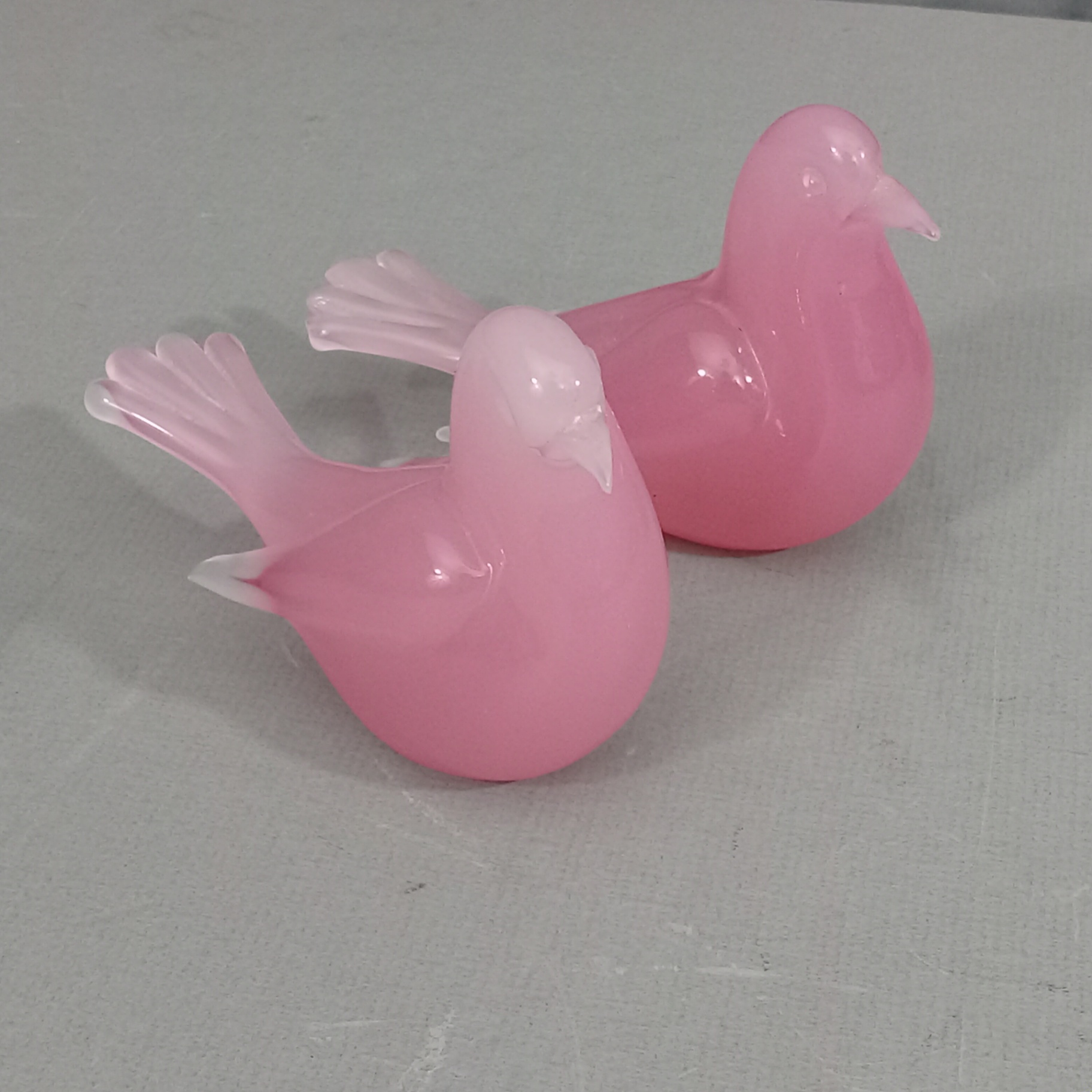 Vintage Murano Pink Glass Birds - image 2 of 9