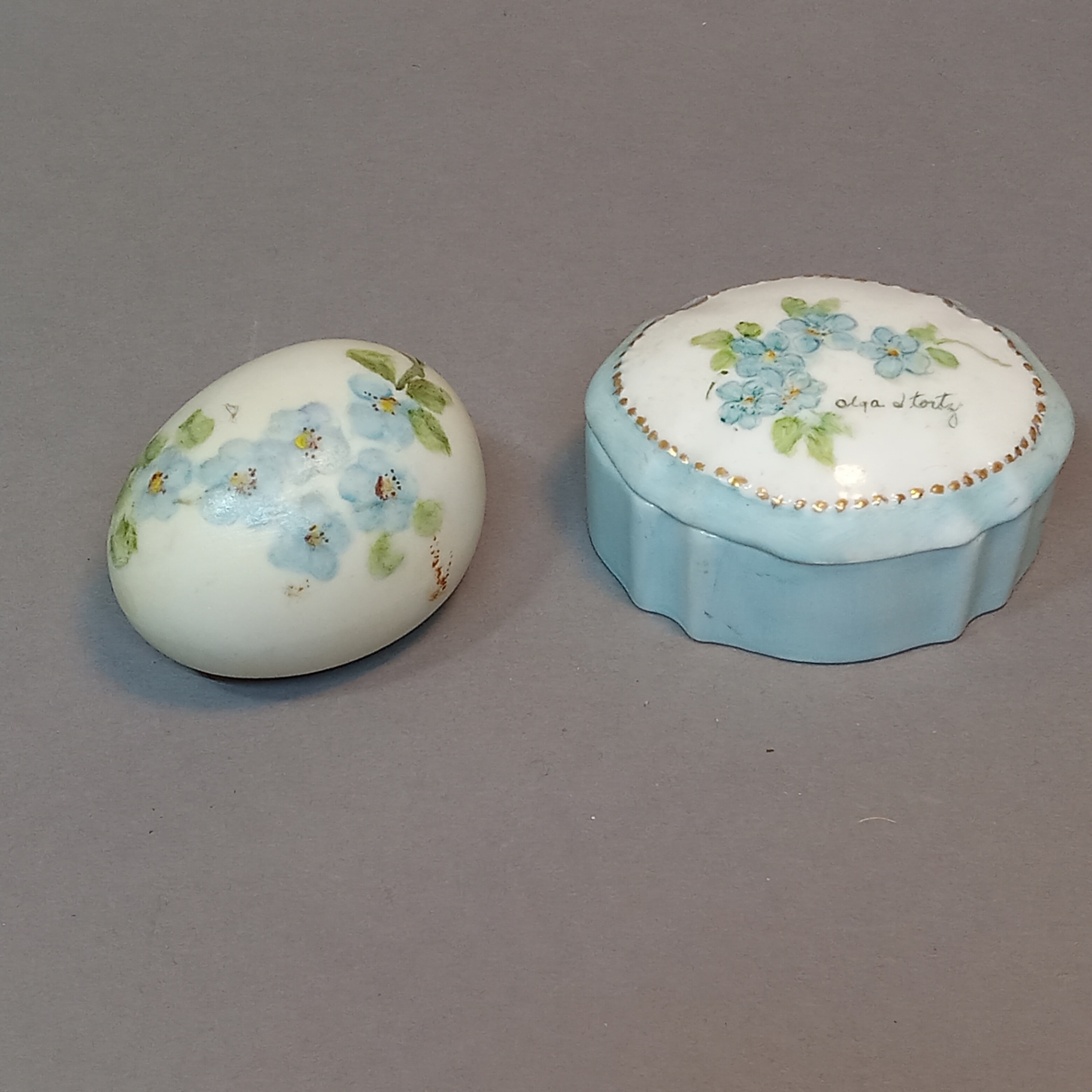 Mid-Century Hand Painted Vanity Ceramics - image 11 of 15