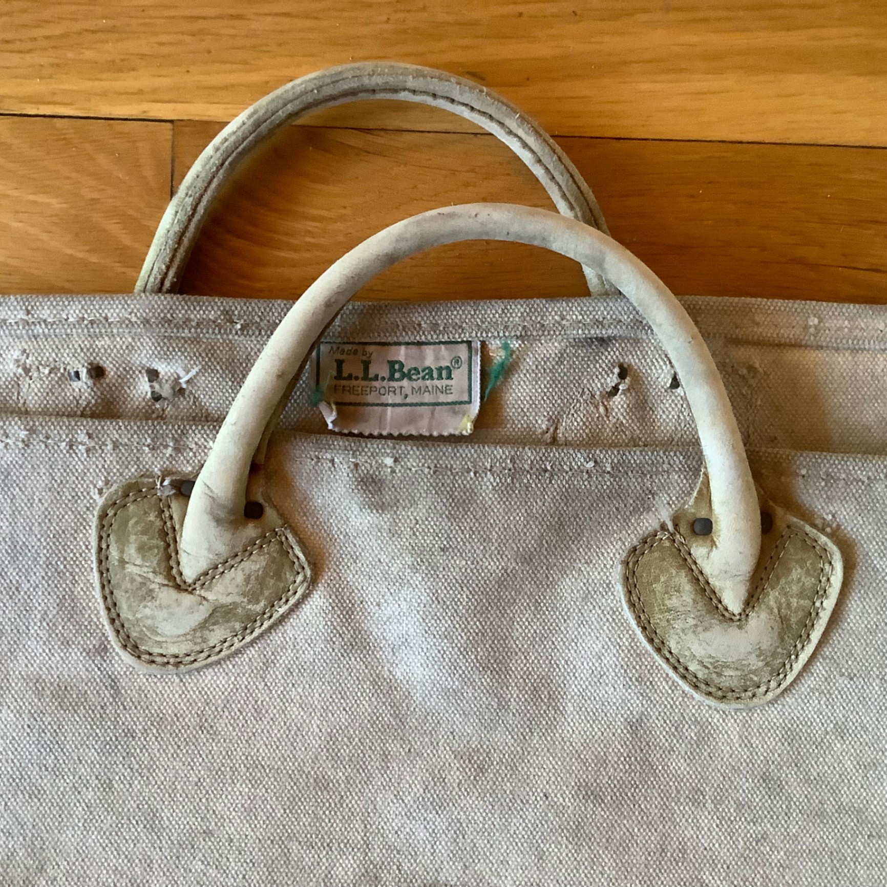 LL Bean Canvas Tote & More For the Fireplace - image 3 of 6