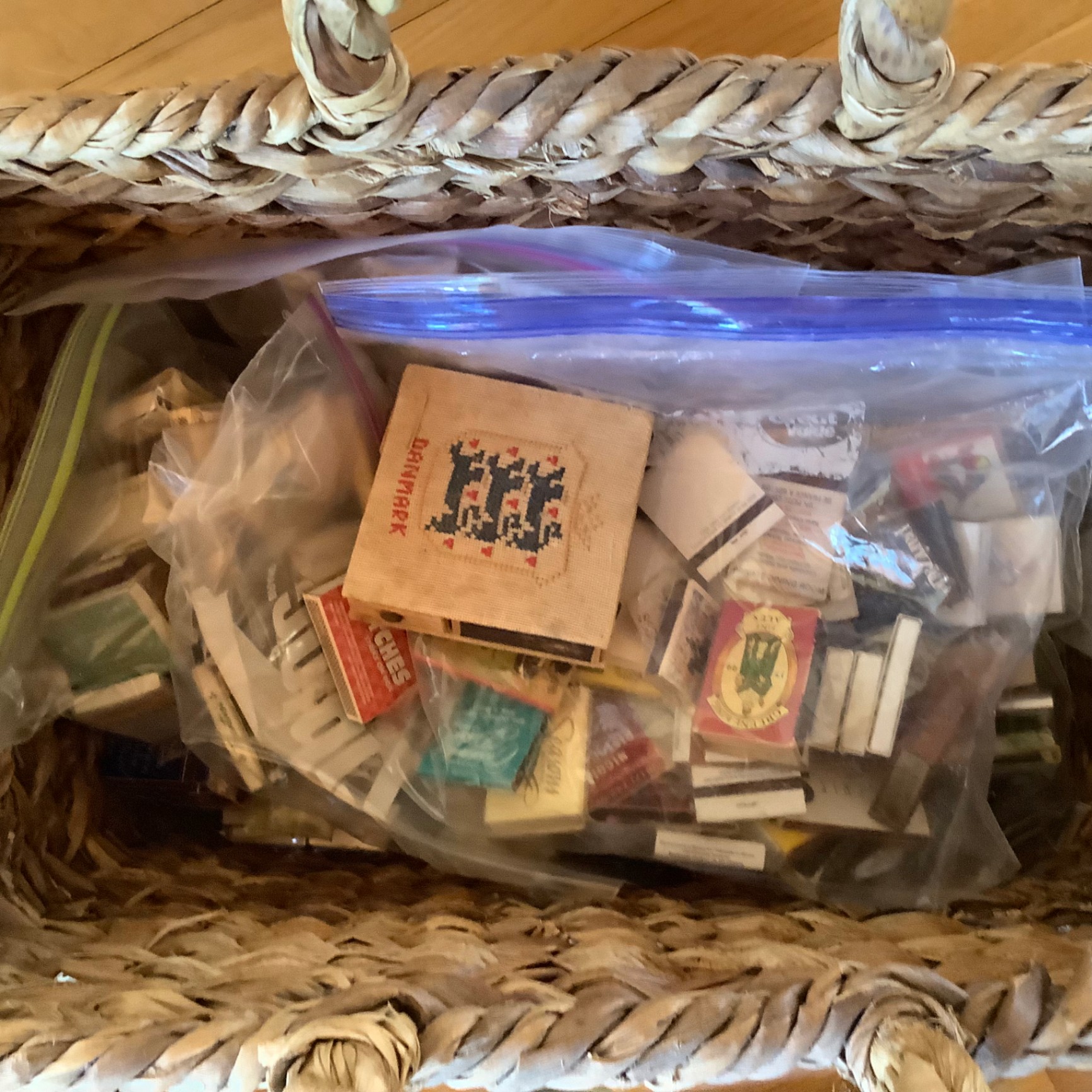 LL Bean Canvas Tote & More For the Fireplace - image 5 of 6