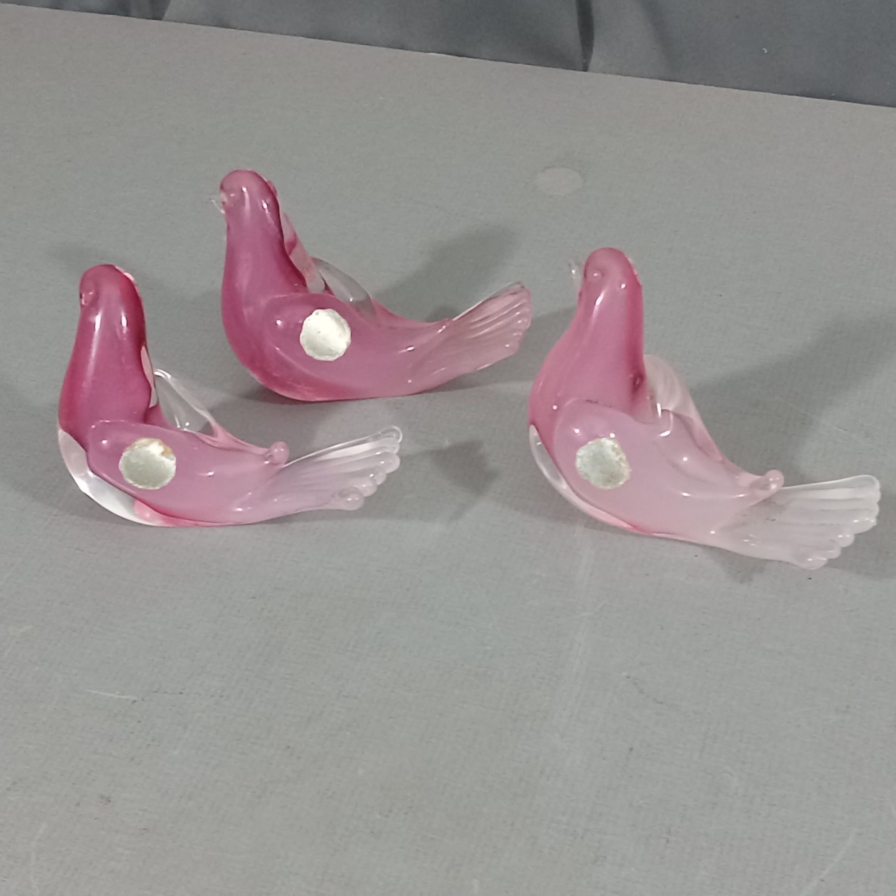Vintage Murano Pink Glass Birds - image 7 of 9