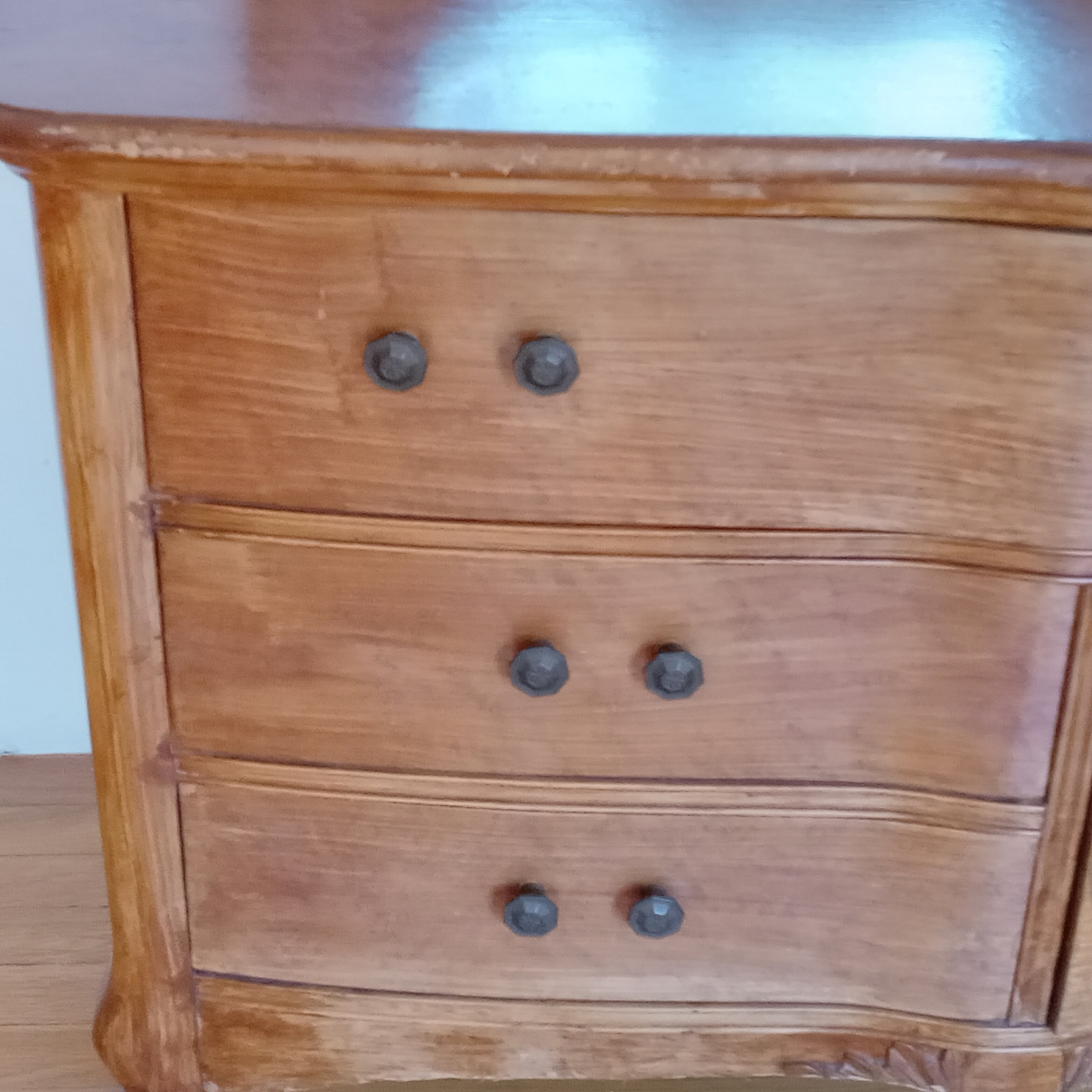 Antique Vanity/Dresser w/Mirror and Chair - image 13 of 32