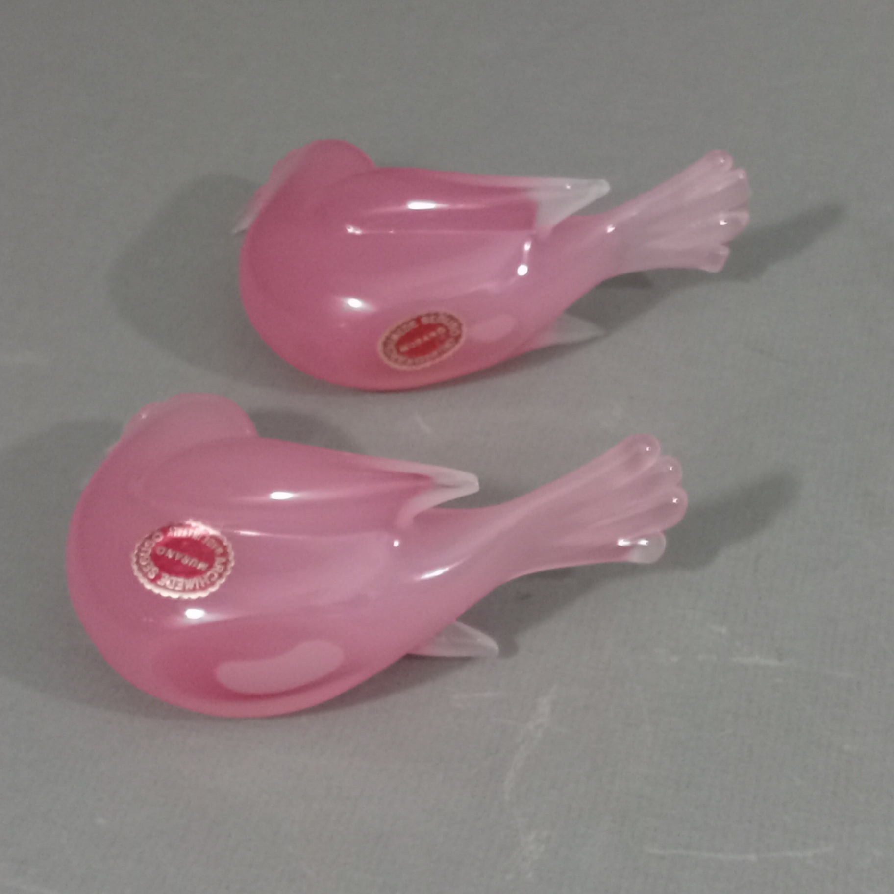 Vintage Murano Pink Glass Birds - image 5 of 9
