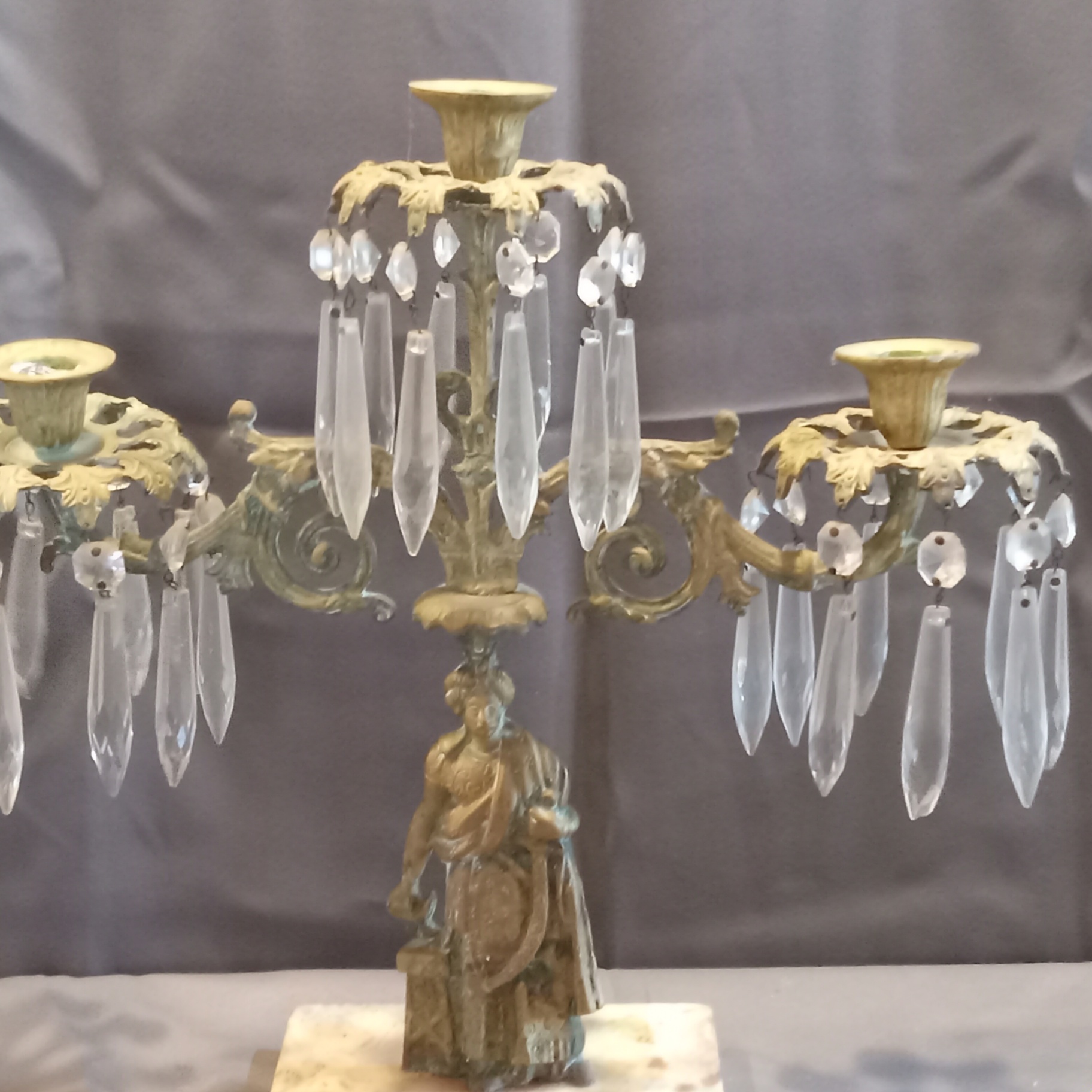 Antique Figural Girandole Set - image 4 of 12