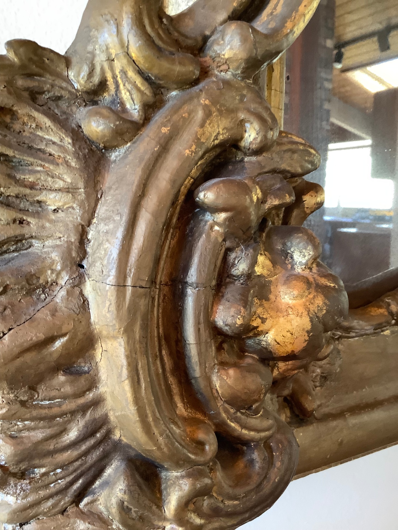 Antique Gilt Wall Mirror - image 7 of 7