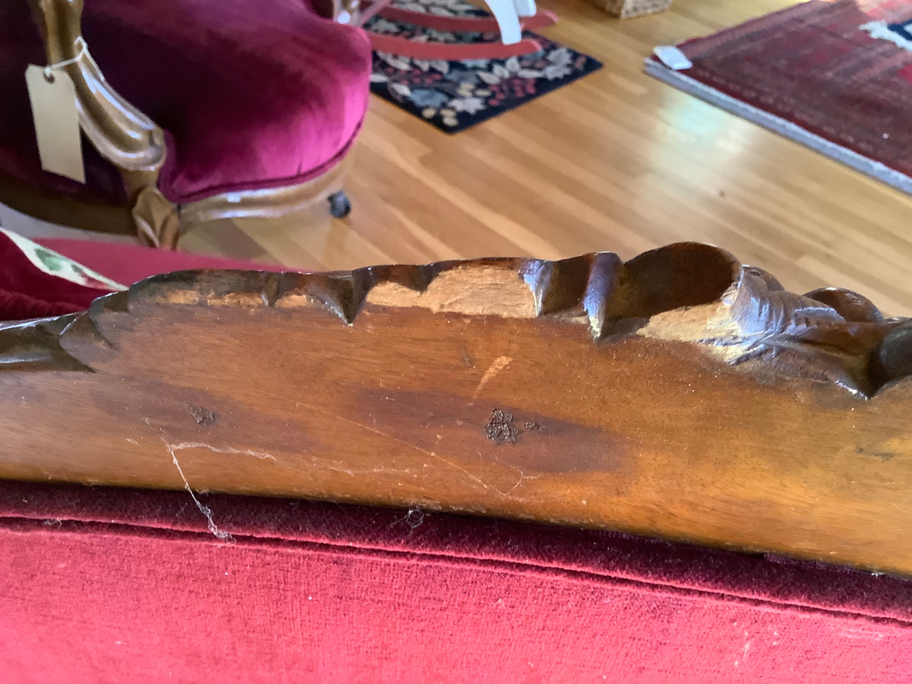 Antique Settee and Chair - image 7 of 11