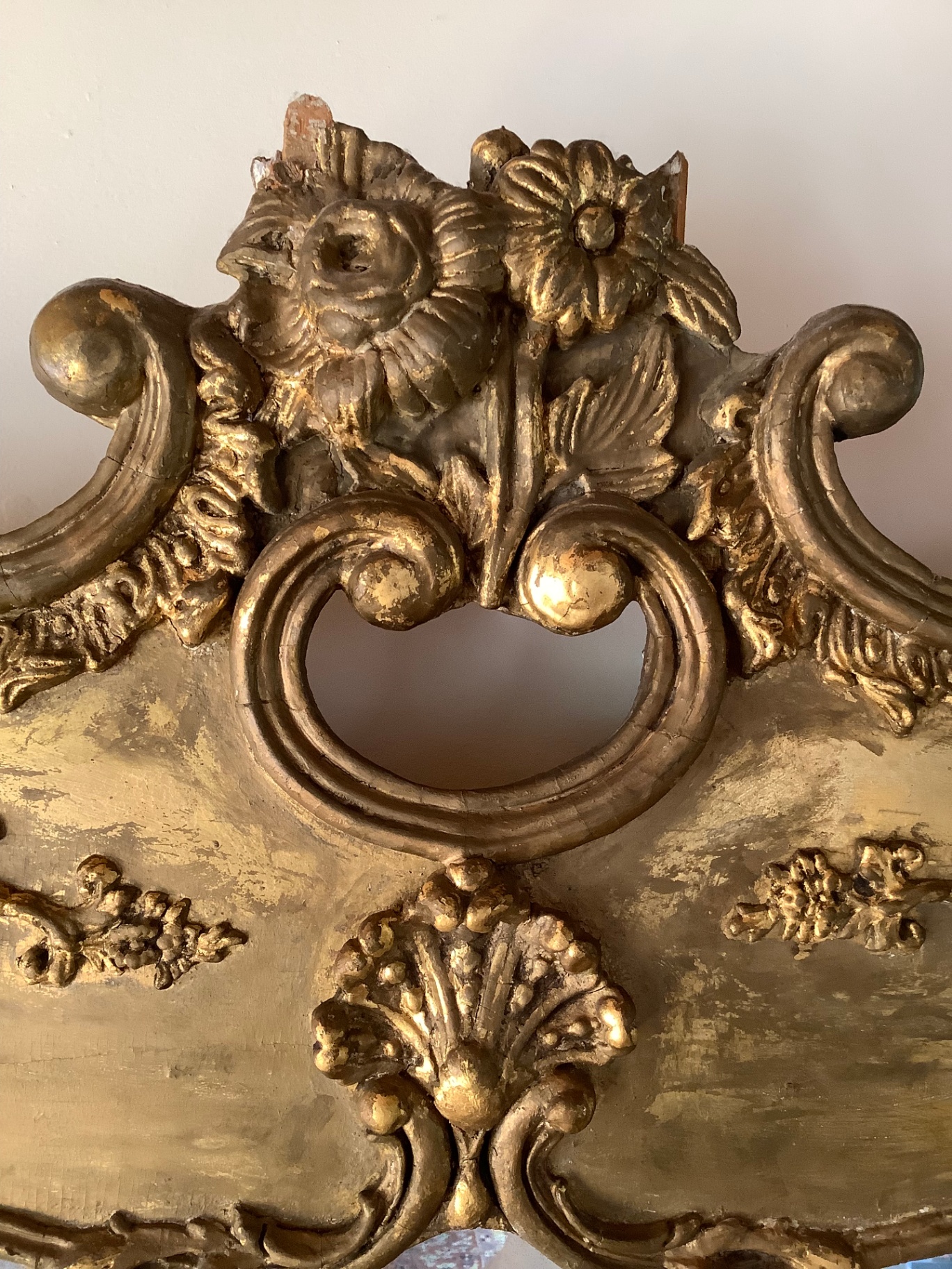 Antique Gilt Wall Mirror - image 5 of 7