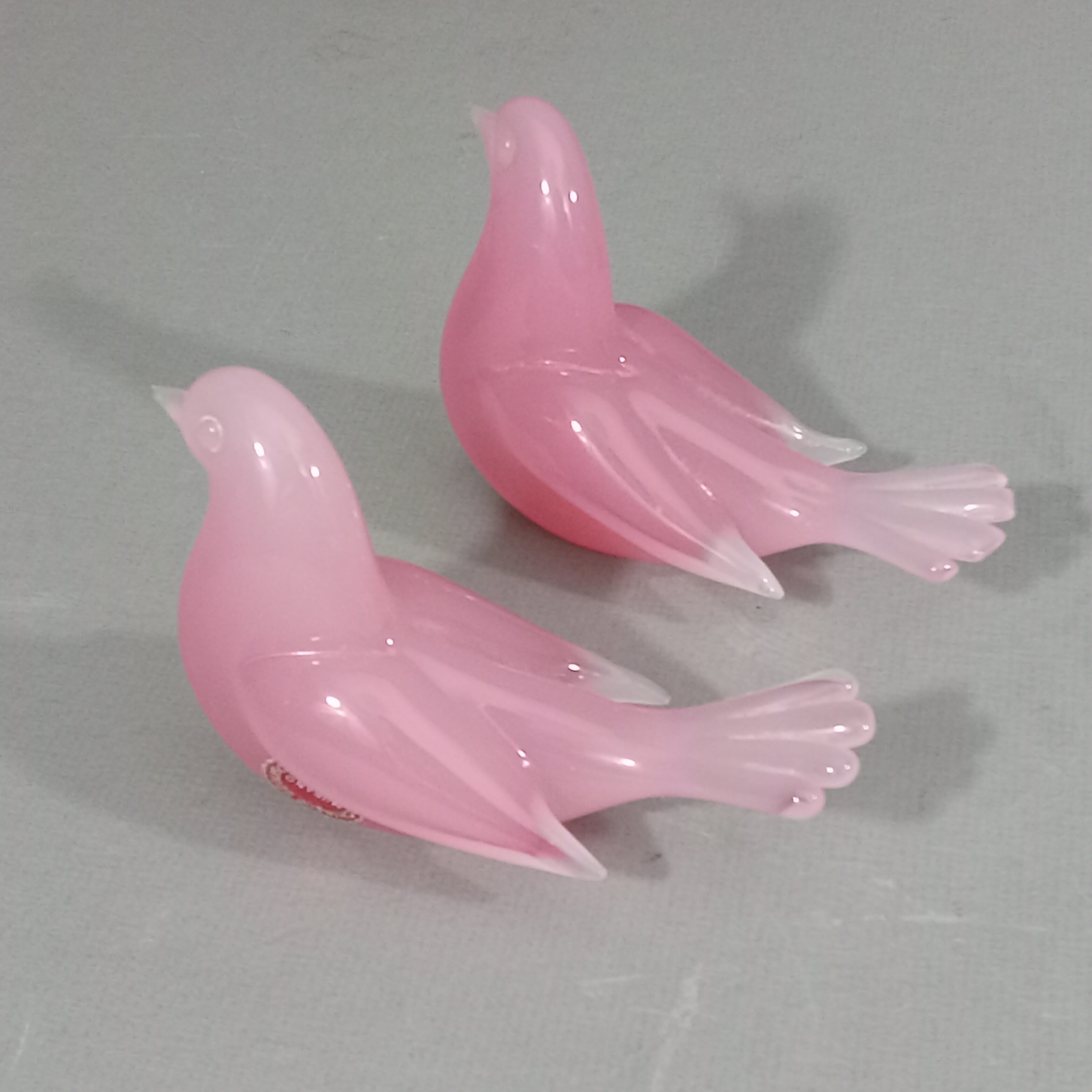 Vintage Murano Pink Glass Birds - image 3 of 9