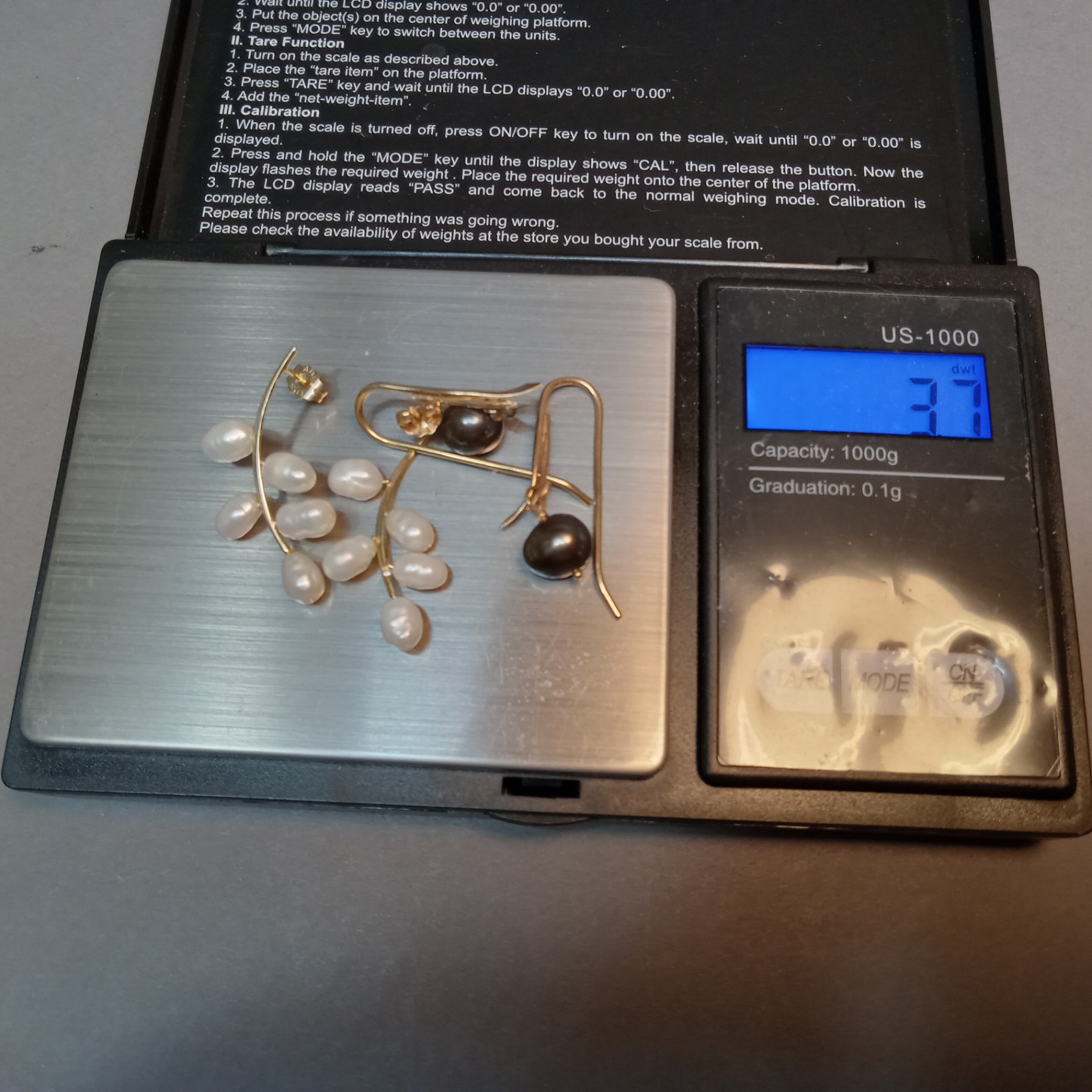 10K / 14K Gold & Pearl Jewelry (3+dwt) - image 11 of 13