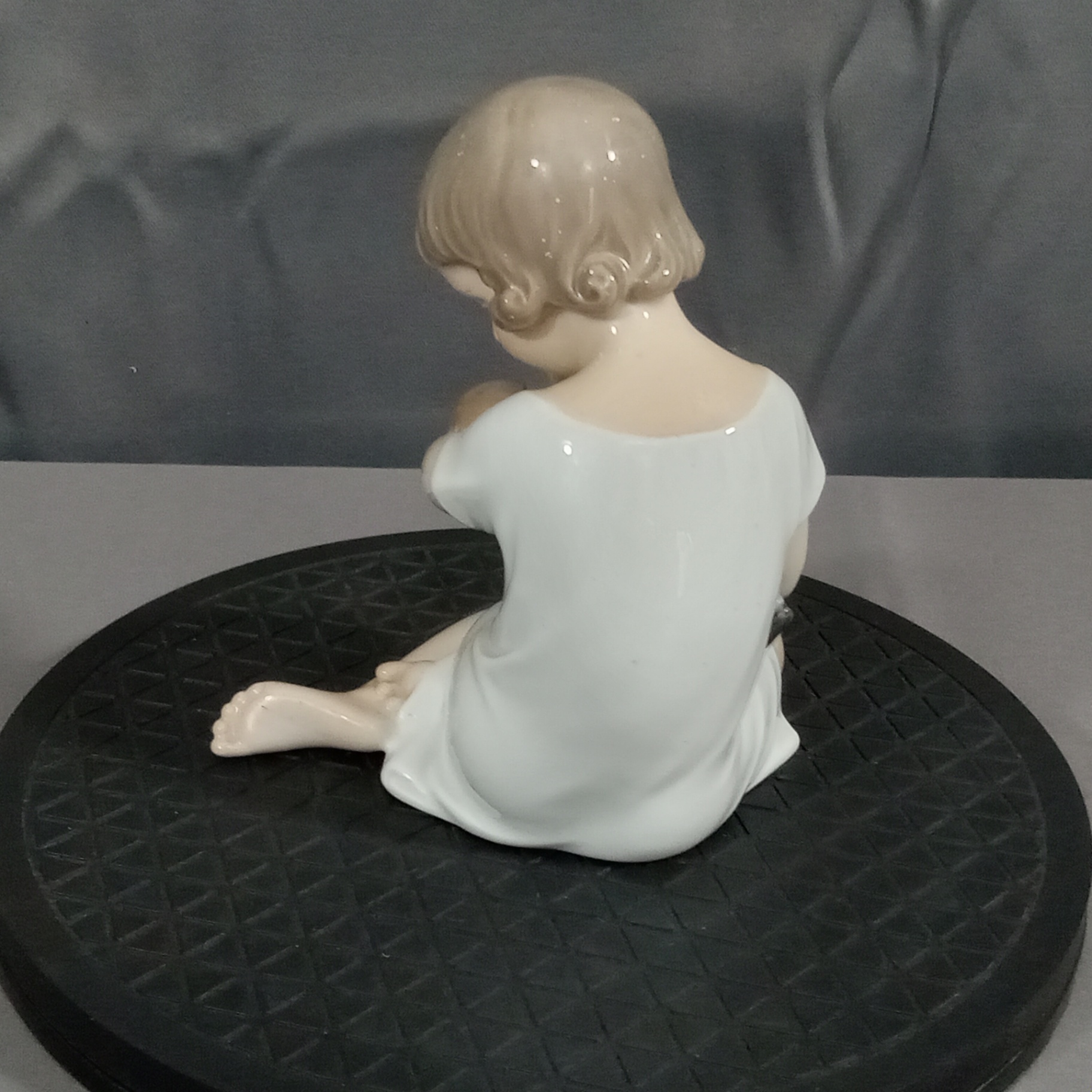 Royal Copenhagen Girl w/Doll Figurine - image 3 of 6