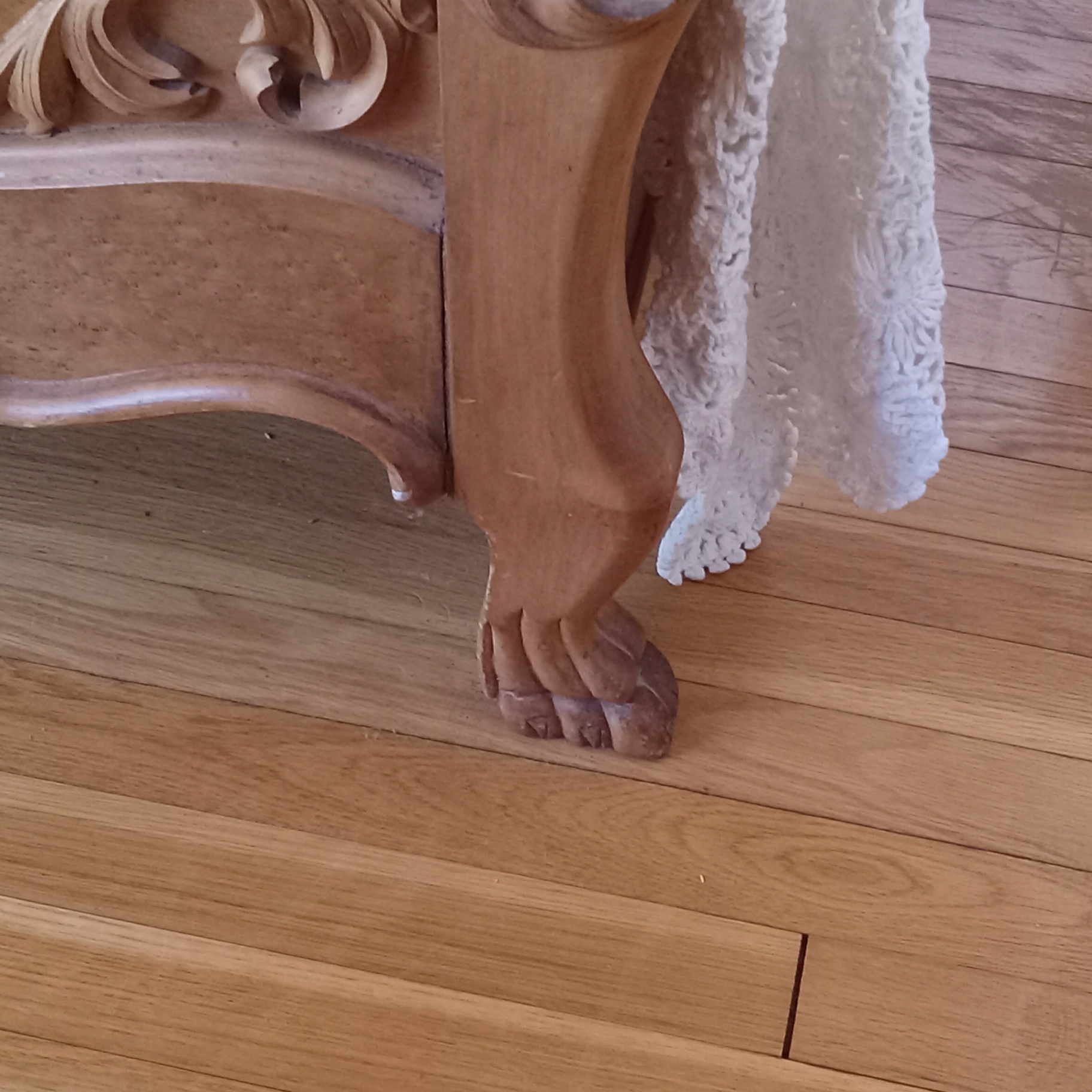 Antique Bird's Eye Maple Bed - image 5 of 16
