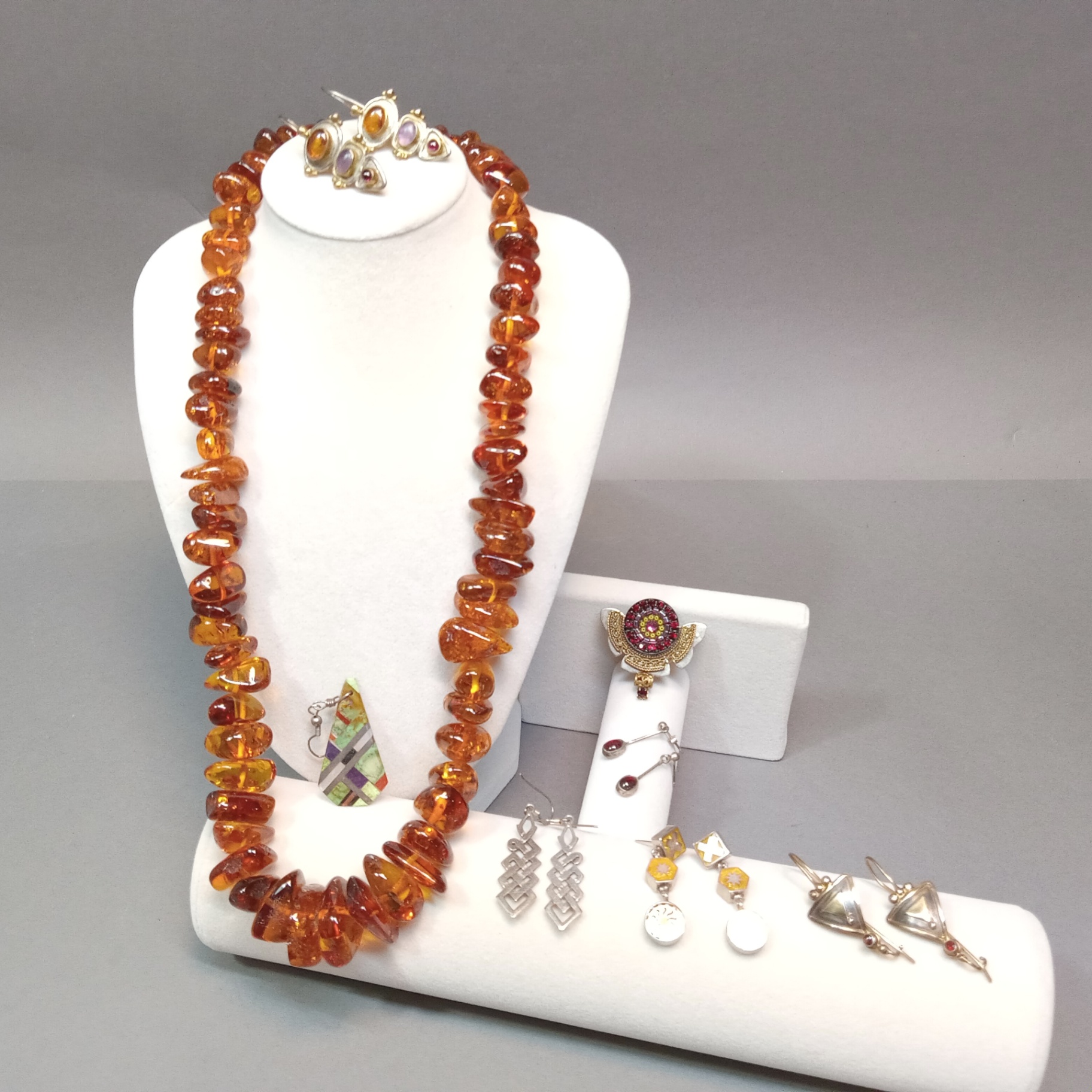 Vintage Artsy Costume & Sterling Jewelry (10+dwt) - image 1 of 19