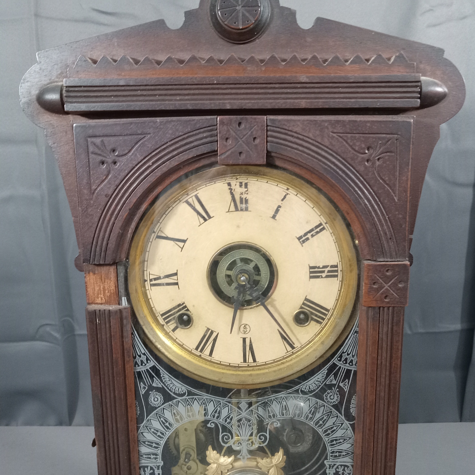 Antique Mantle Clock - image 2 of 11