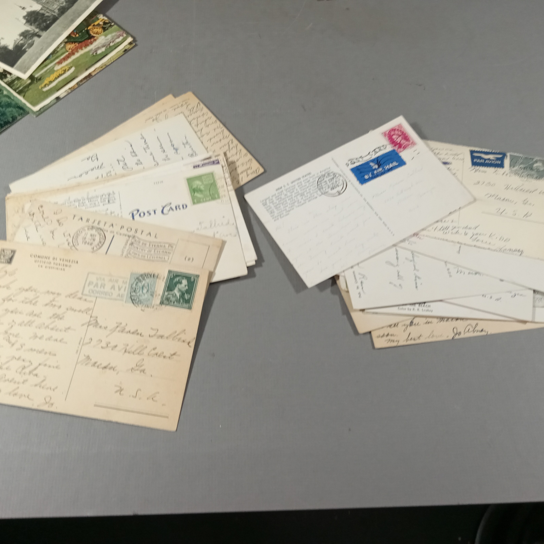 Vintage Postcards & Uneeda Biscuit Tin - image 3 of 18