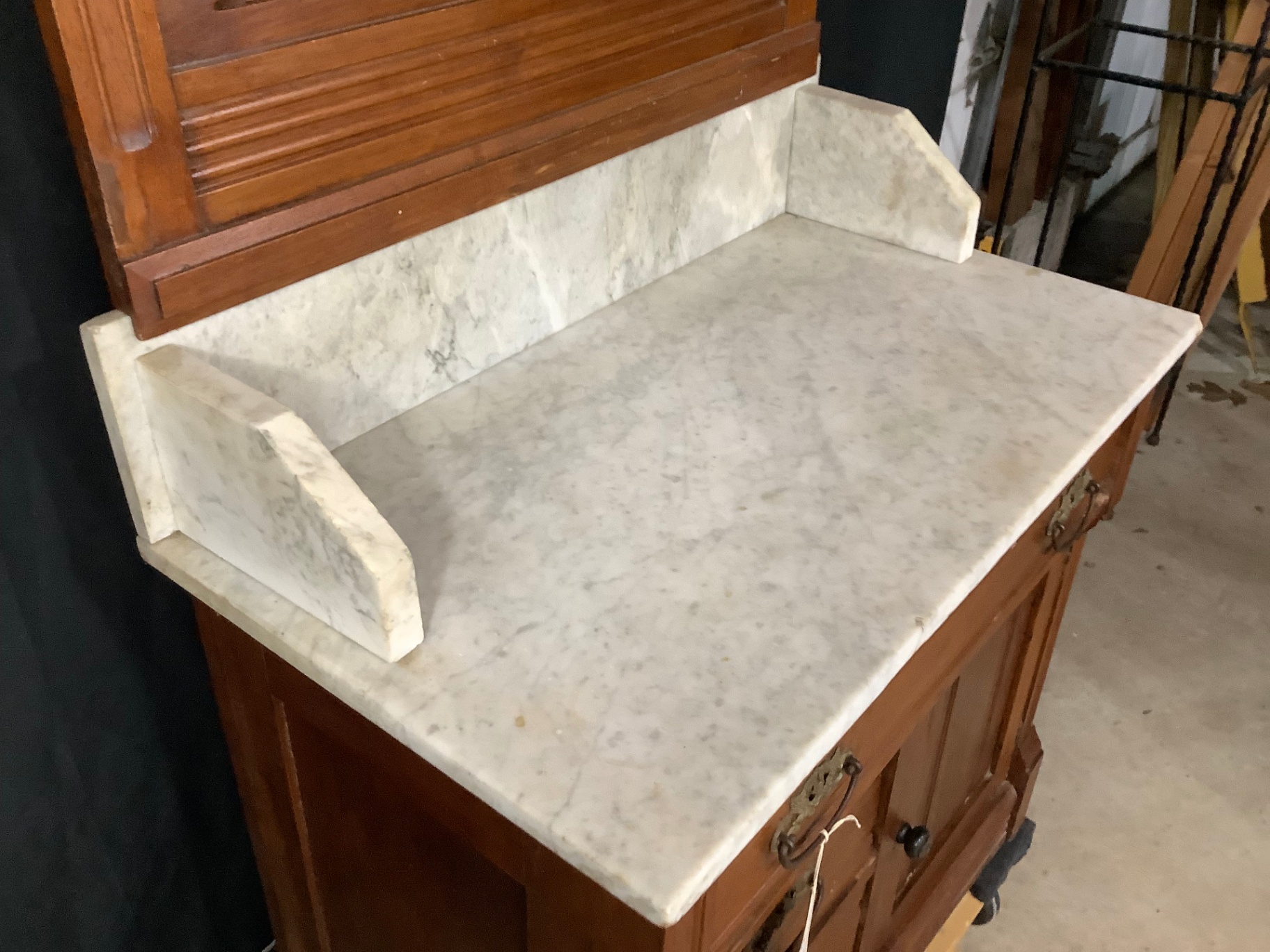Antique Dry Sink With Mirror - image 3 of 5