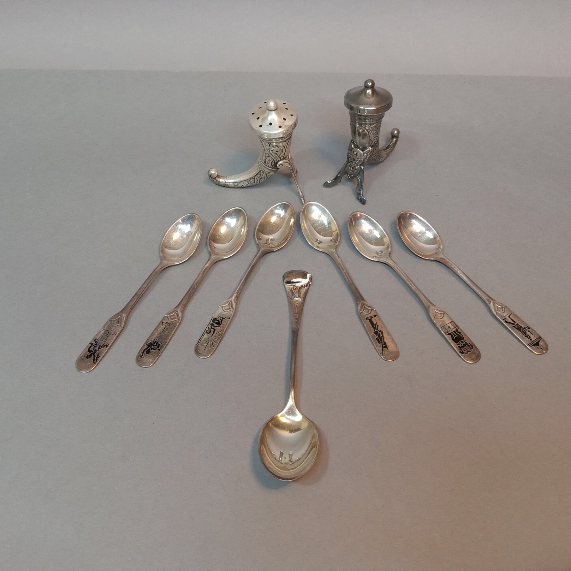 W&S Sorensen Sterling Spoons / Norway Shakers (60+dwt) - image 1 of 15